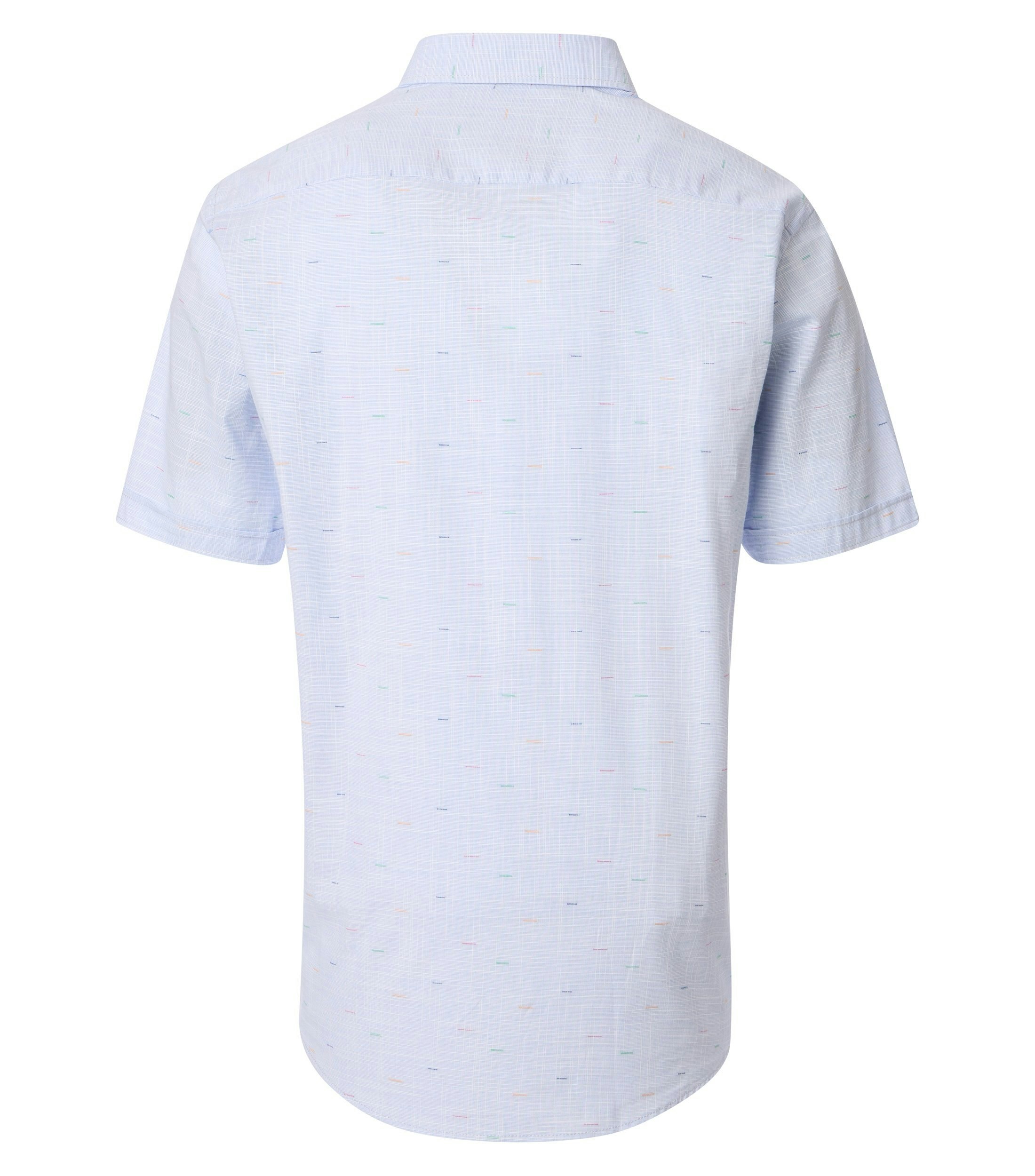 Ein Freizeithemd im uni Muster in der Farbe Hellblau