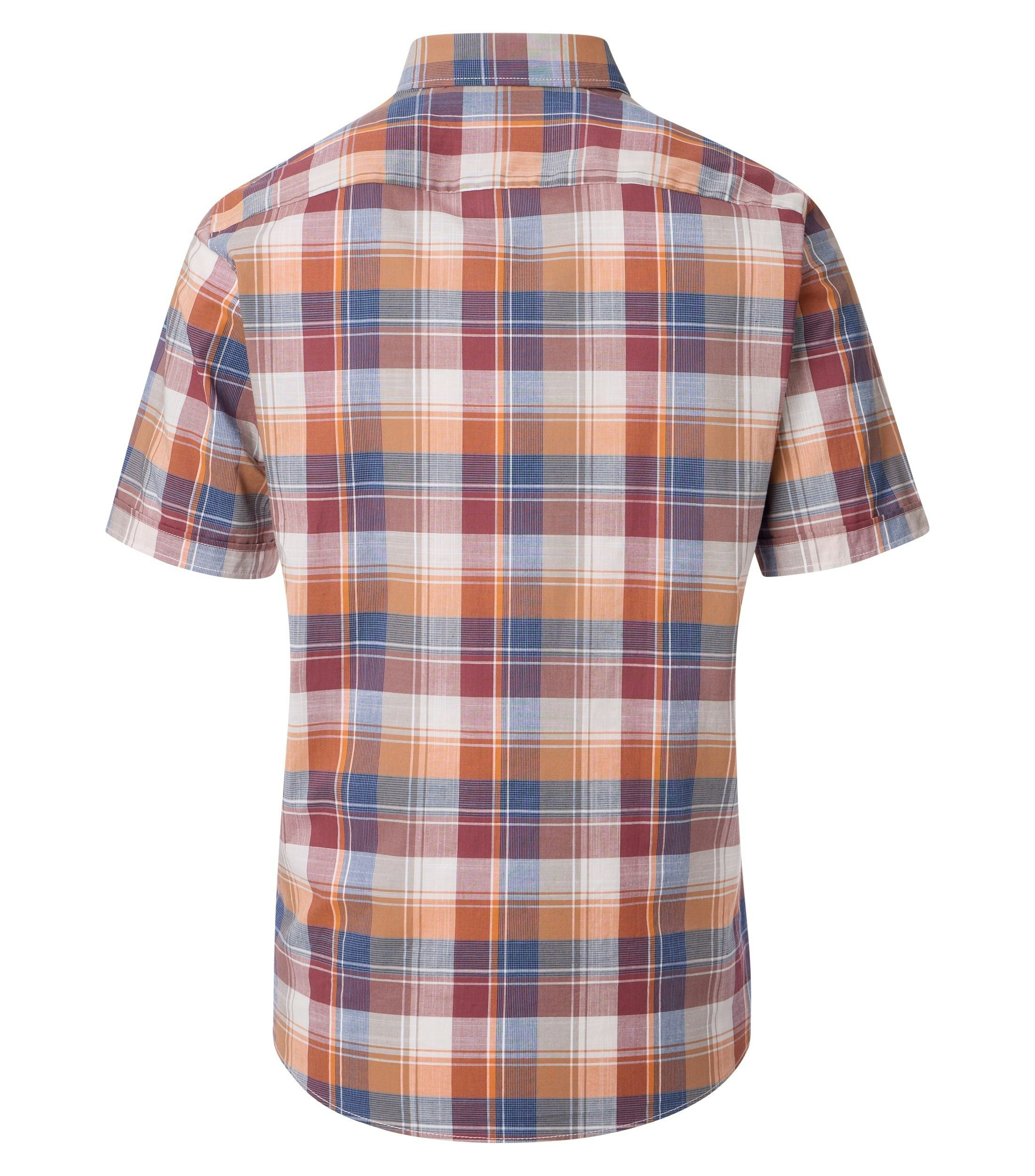 Ein Freizeithemd im kariert Muster in der Farbe Hellbraun