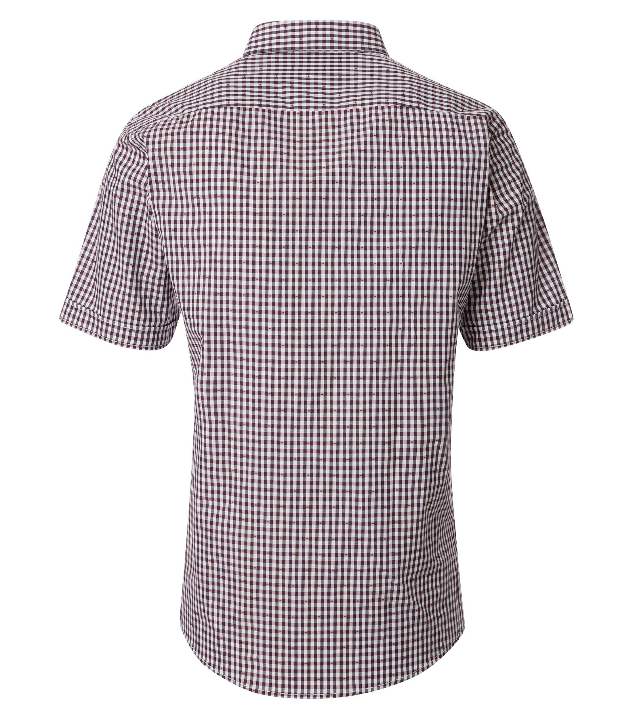 Ein Freizeithemd im kariert Muster in der Farbe Dunkelrot