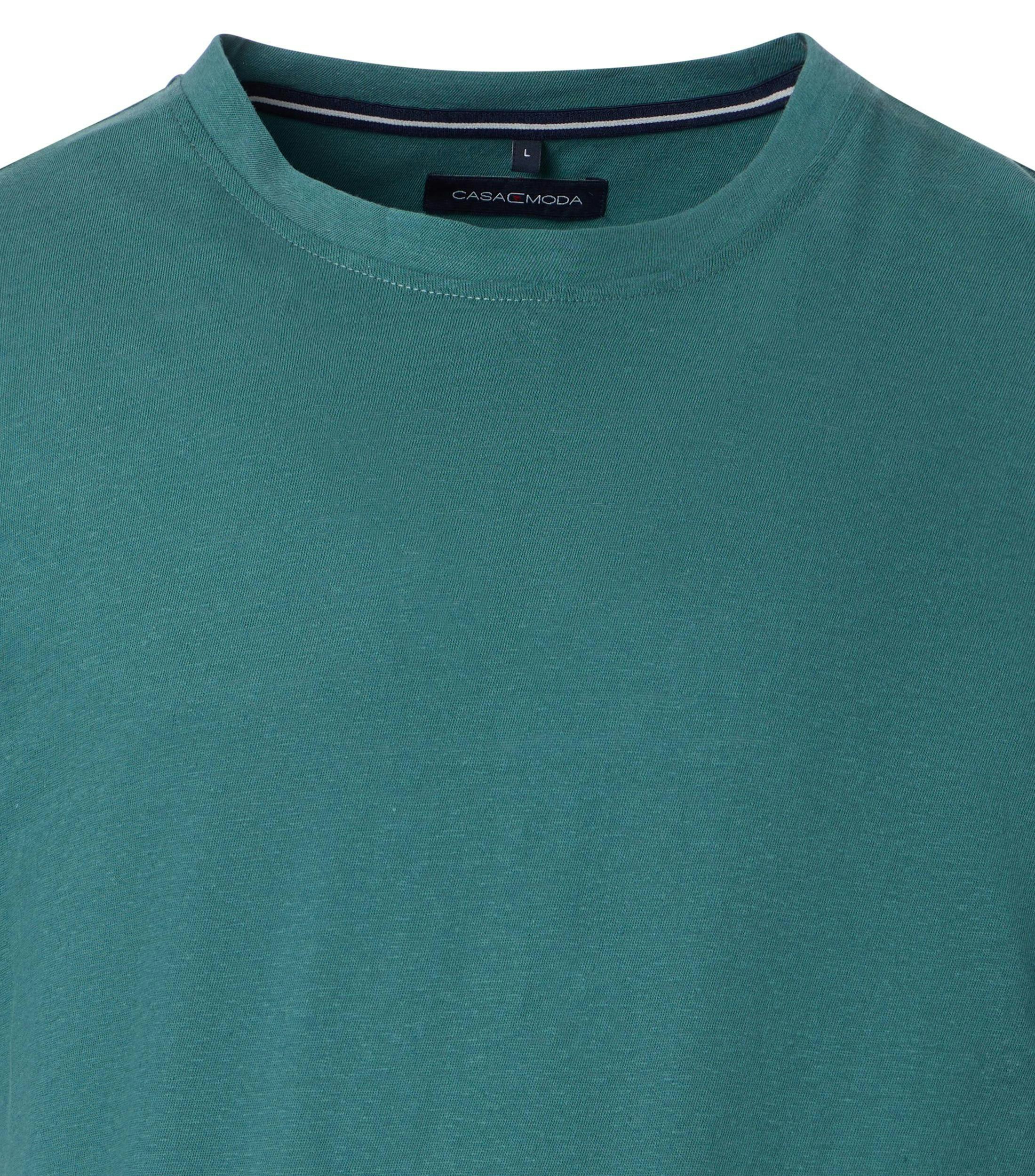 Ein T-Shirt im uni Muster in der Farbe Türkis