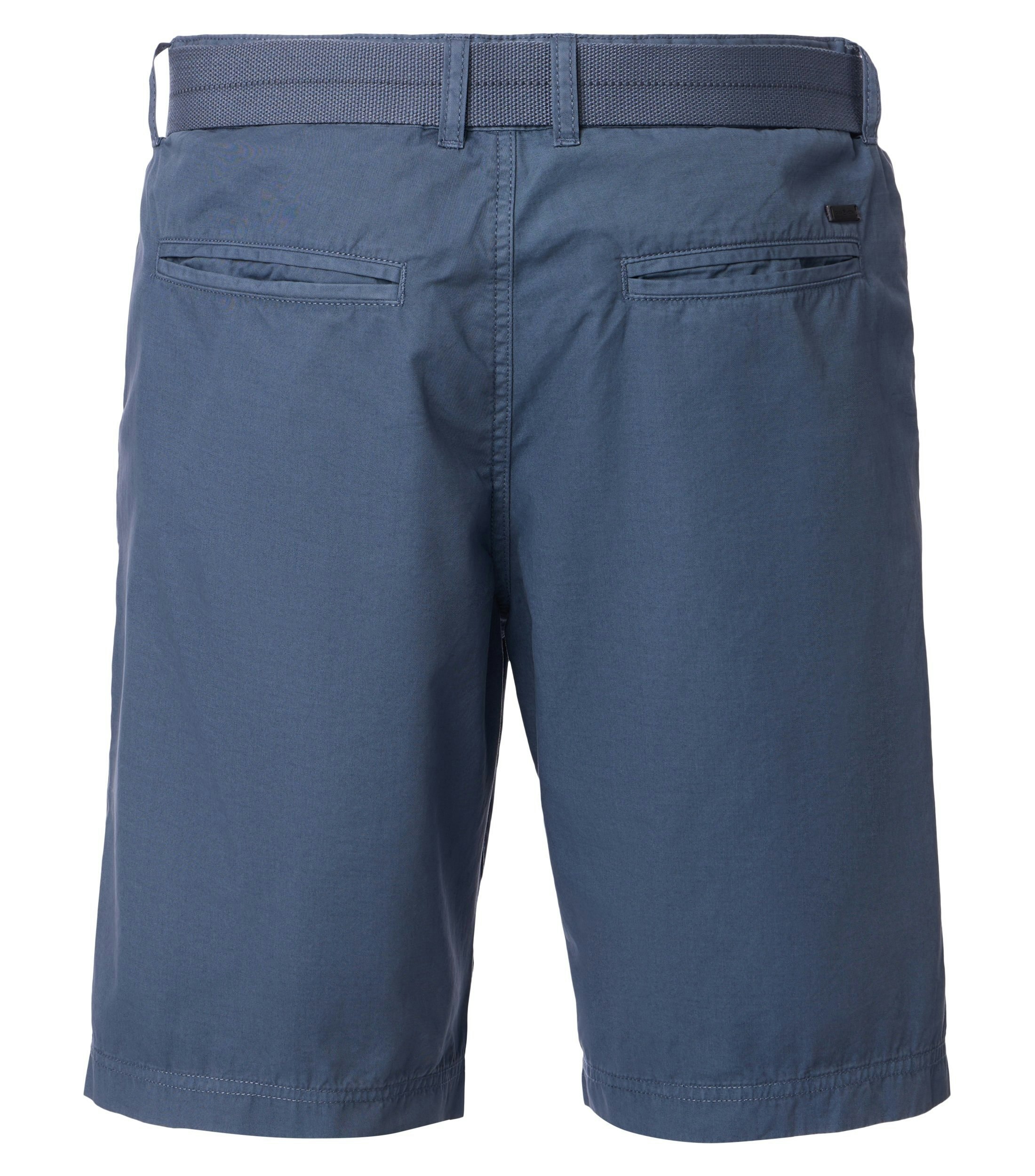 Eine Shorts im uni Muster in der Farbe Mittelblau