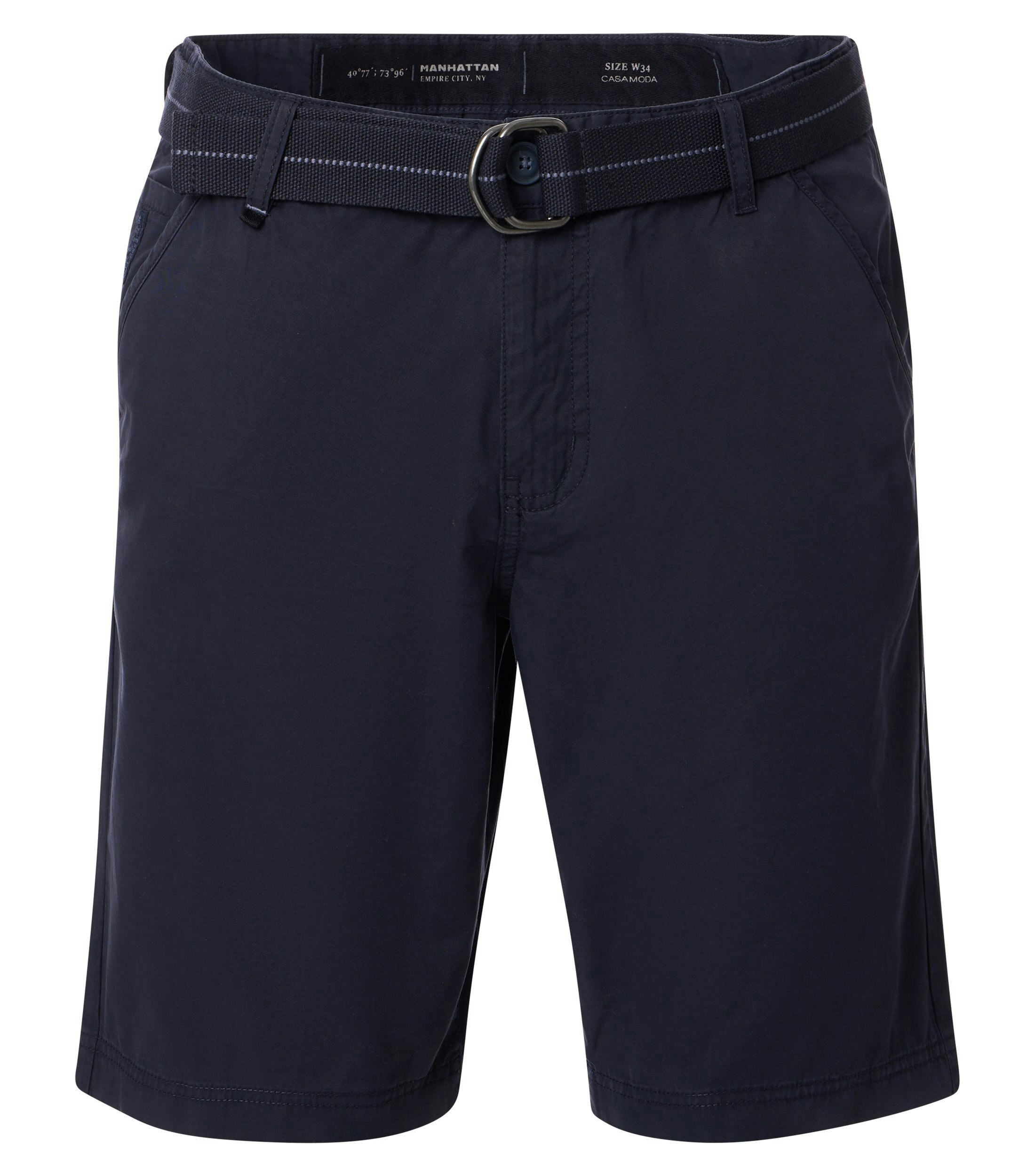 Eine Shorts im uni Muster in der Farbe Dunkelblau