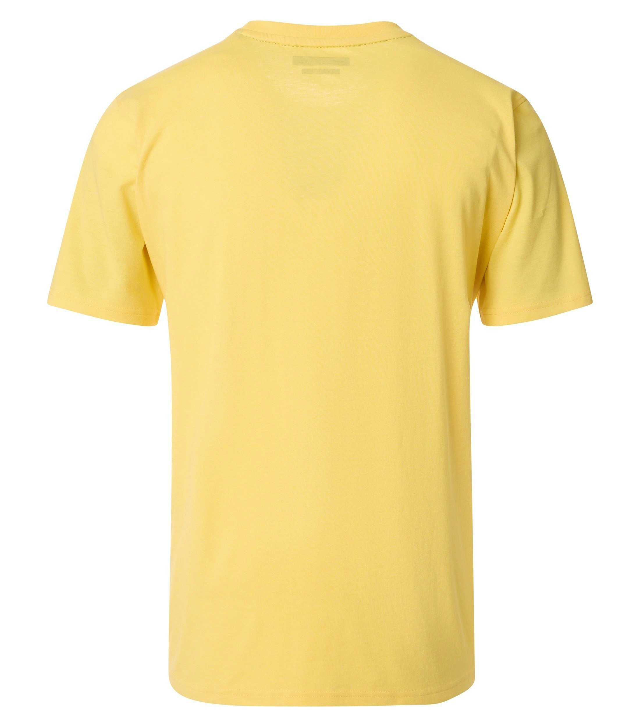 Ein T-Shirt im uni Muster in der Farbe Gelb