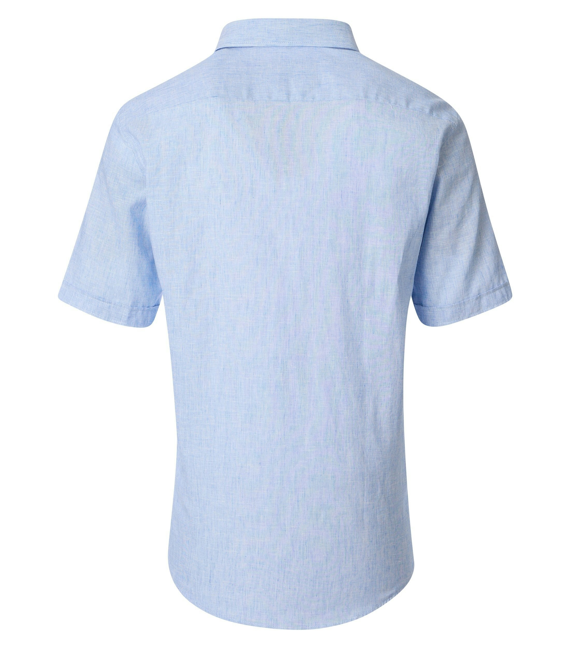 Ein Freizeithemd im uni Muster in der Farbe Hellblau