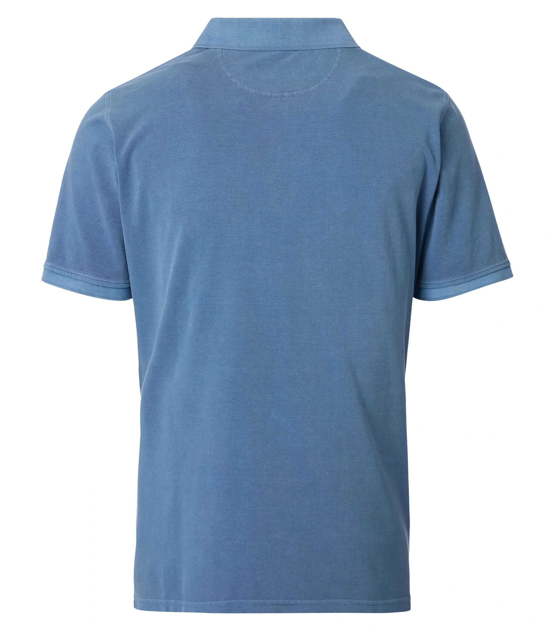 Polo-Shirt im unifarbenen Design in der Farbe Türkis