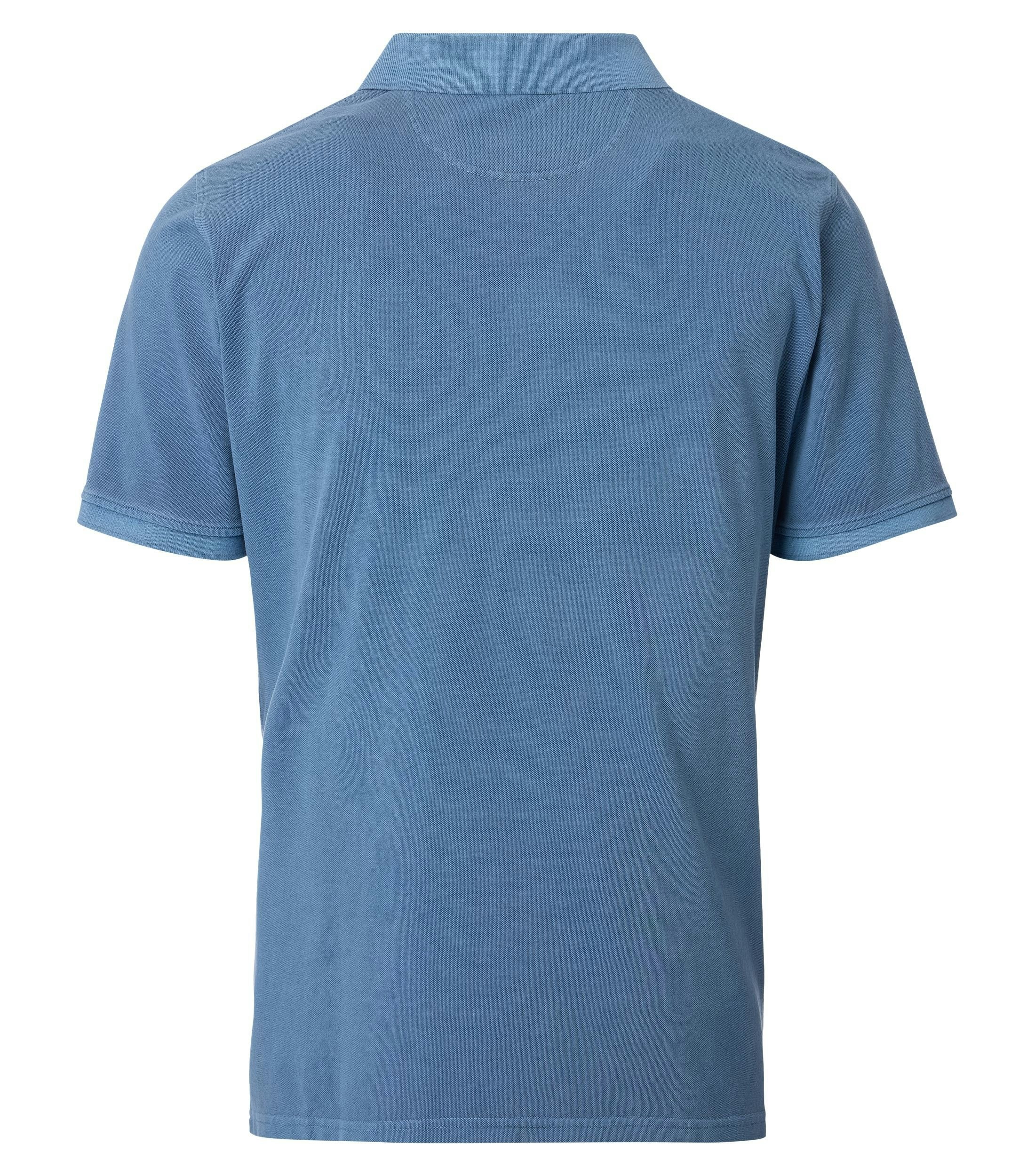 Ein Polo-Shirt im uni Muster in der Farbe Türkis