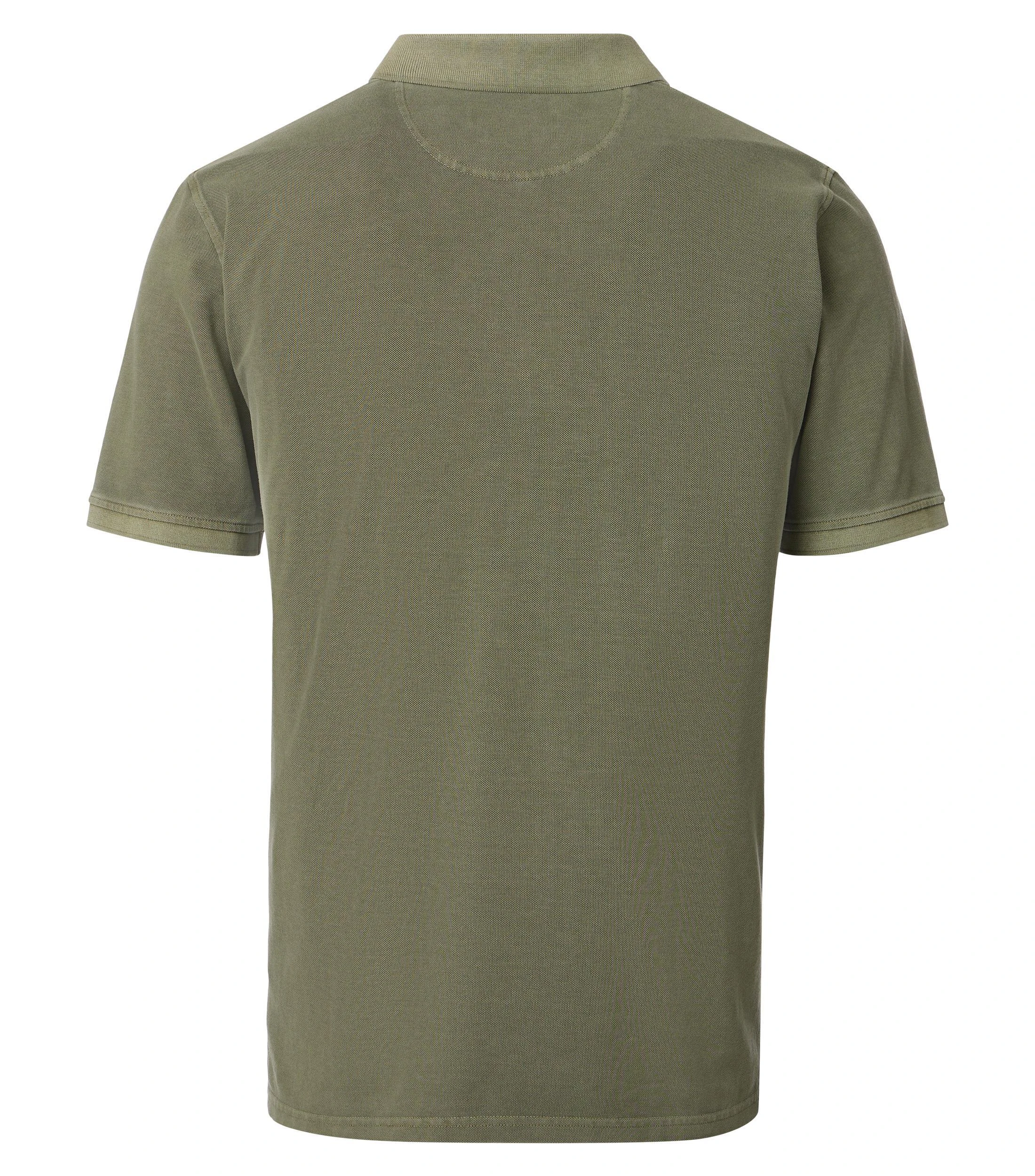 Polo-Shirt im unifarbenen Design in der Farbe Dunkelgrün
