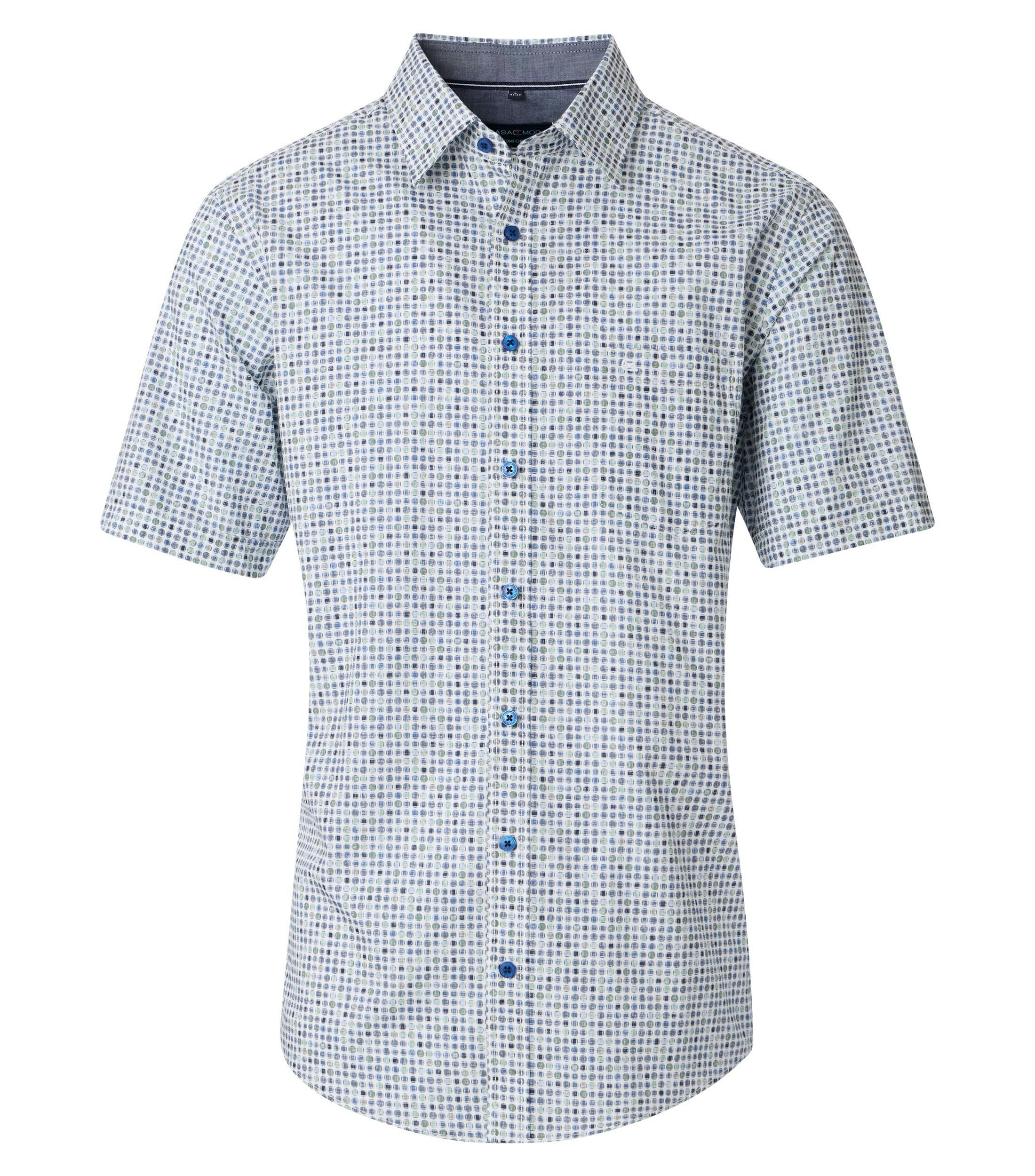 Ein Freizeithemd im Print Muster in der Farbe Hellblau