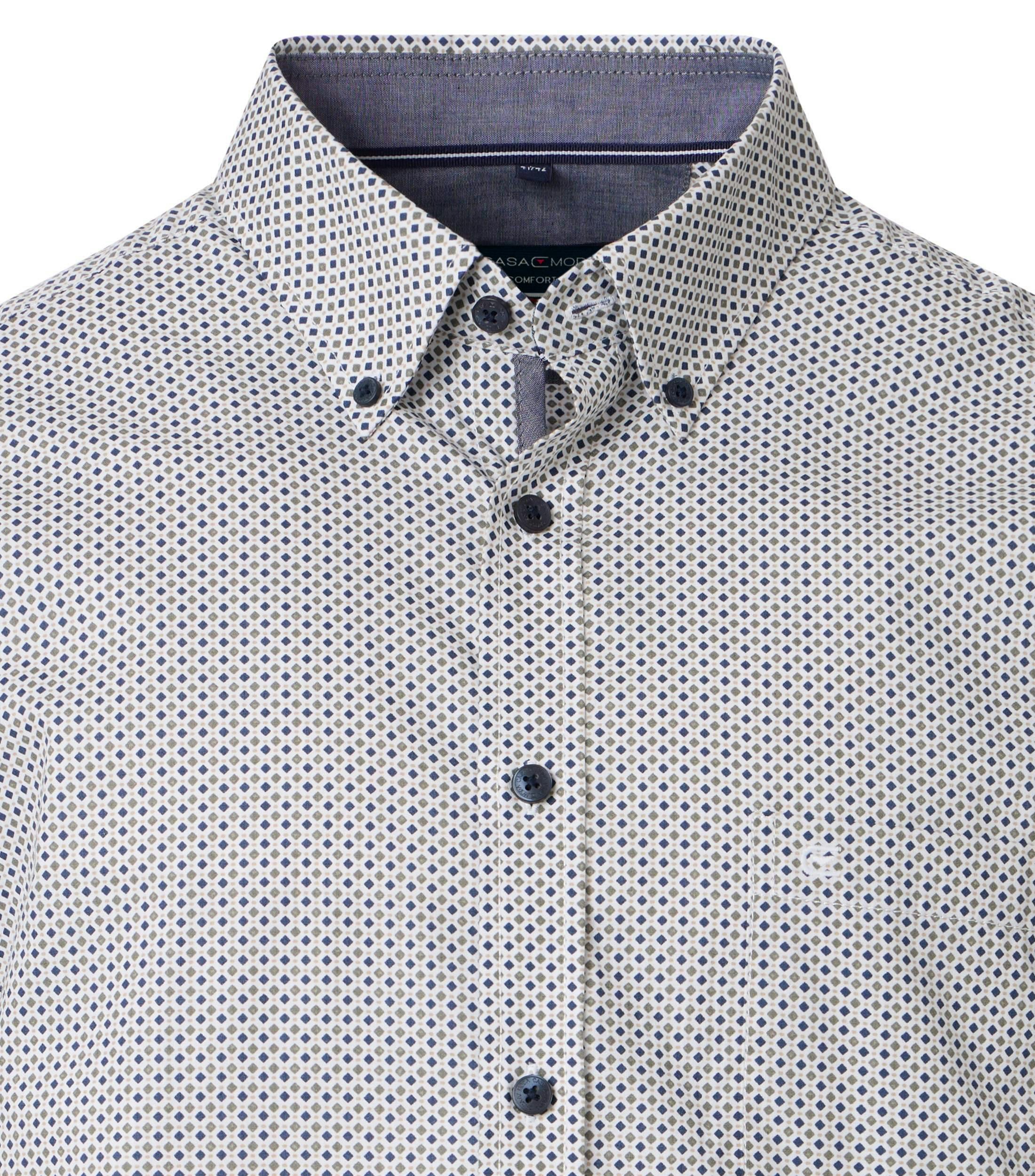 Ein Freizeithemd im Print Muster in der Farbe Grünblau