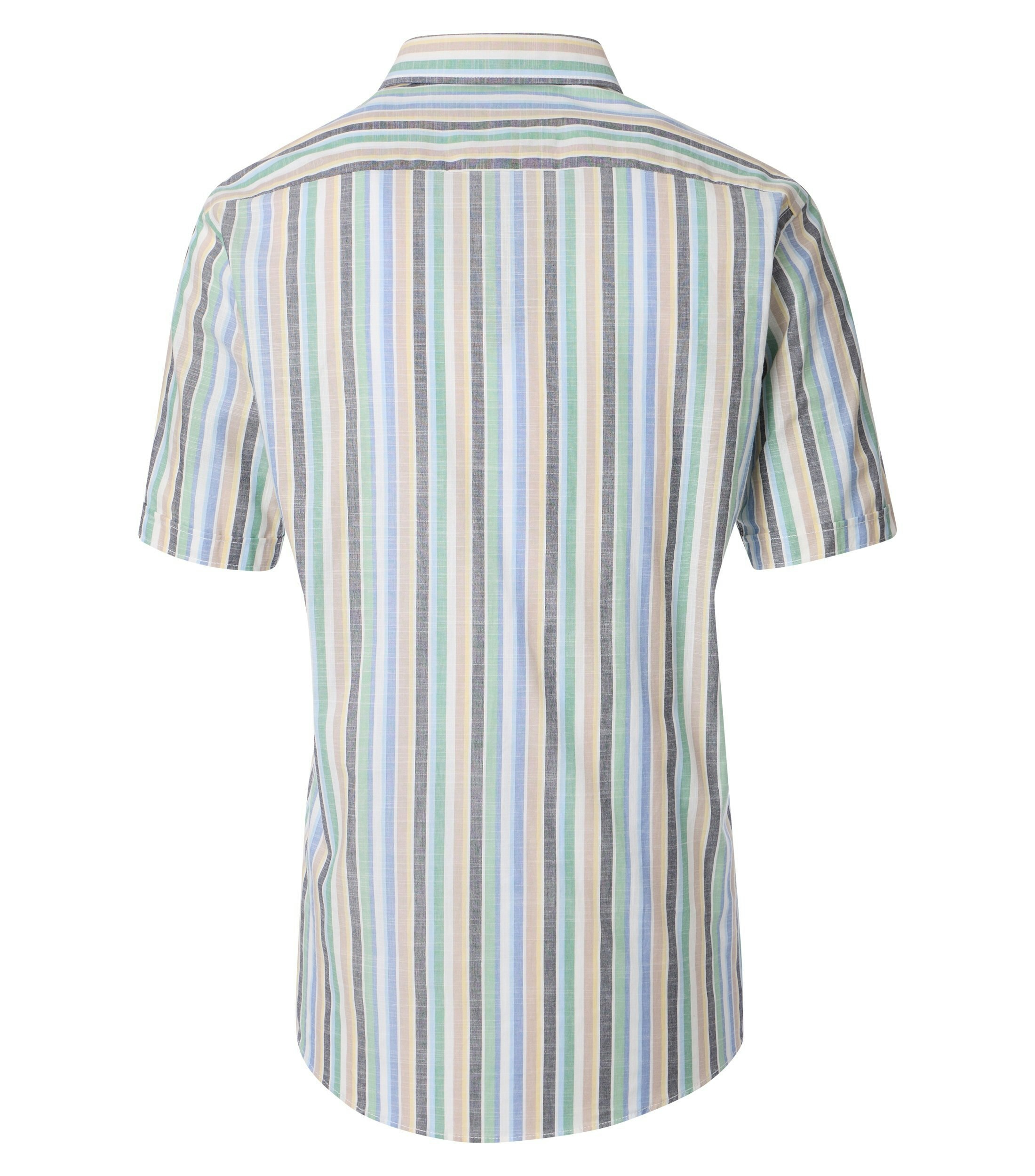 Ein Freizeithemd im gestreift Muster in der Farbe Hellblau