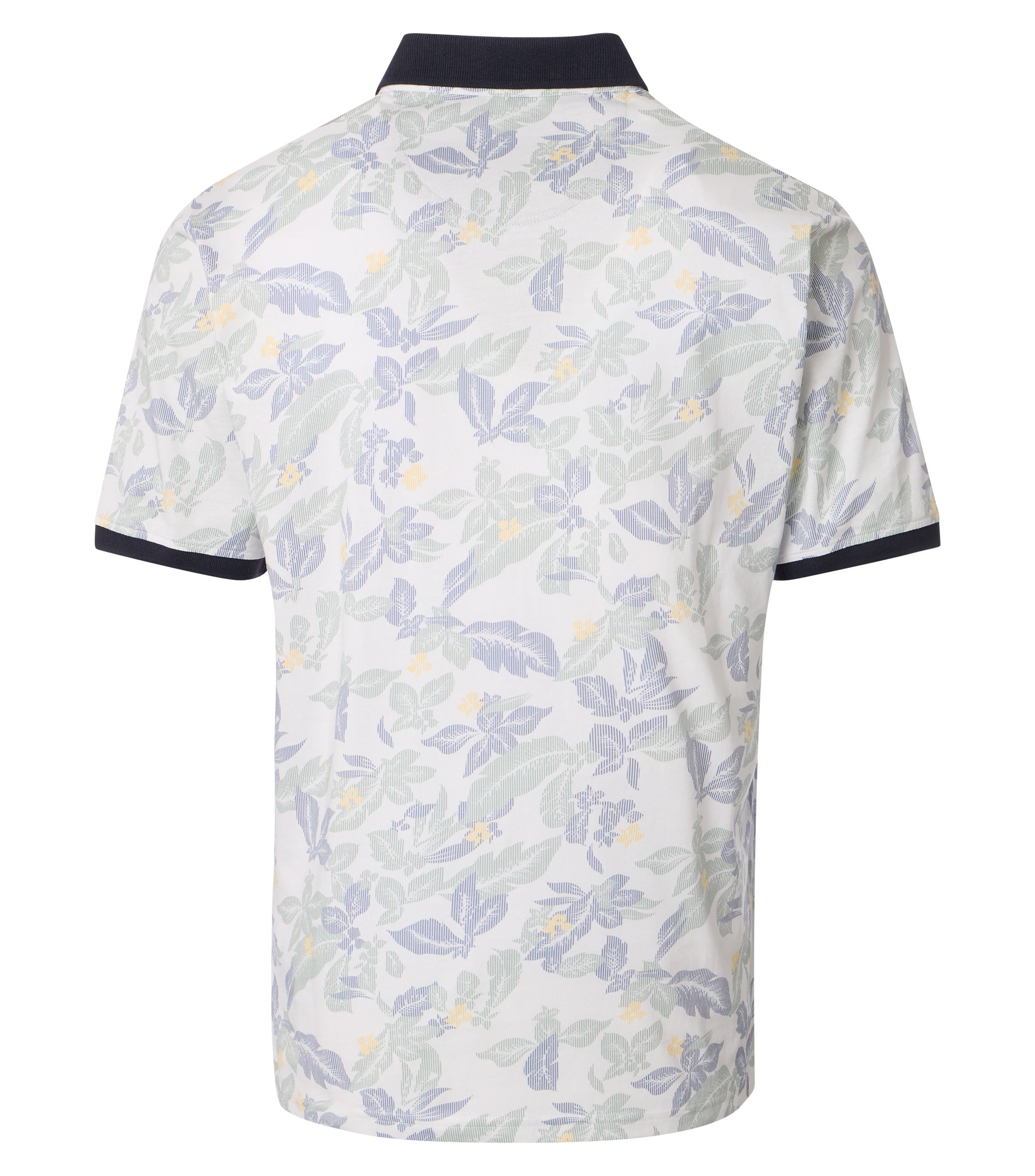 Polo-Shirt im Print-Muster in der Farbe Blau