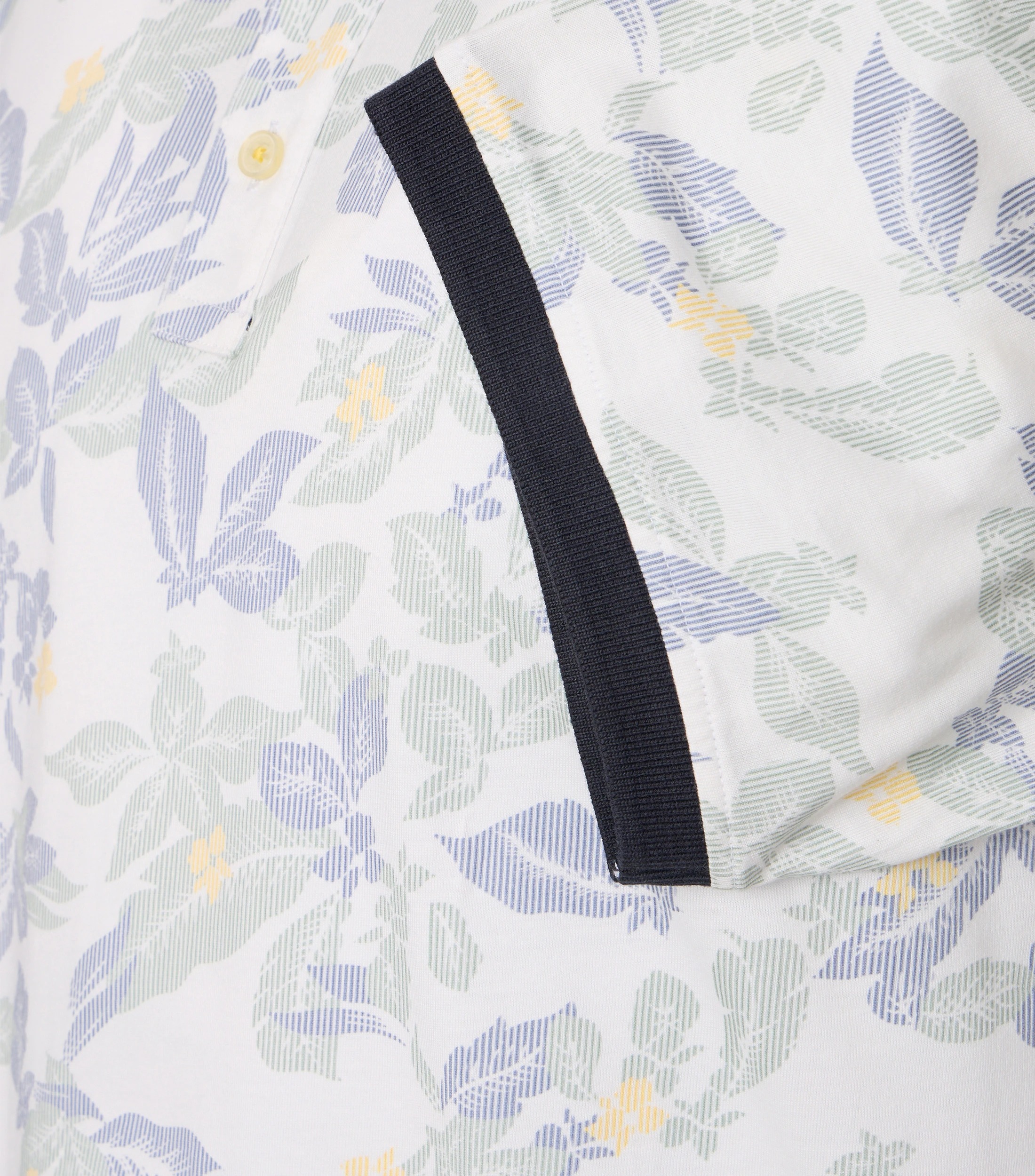 Polo-Shirt im Print-Muster in der Farbe Blau