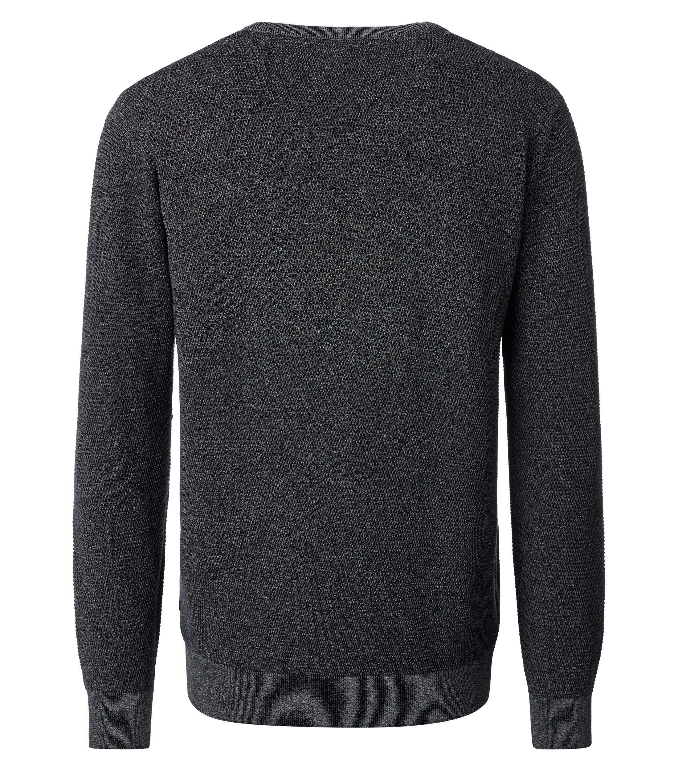 Ein Pullover im uni Muster in der Farbe Dunkelgrau