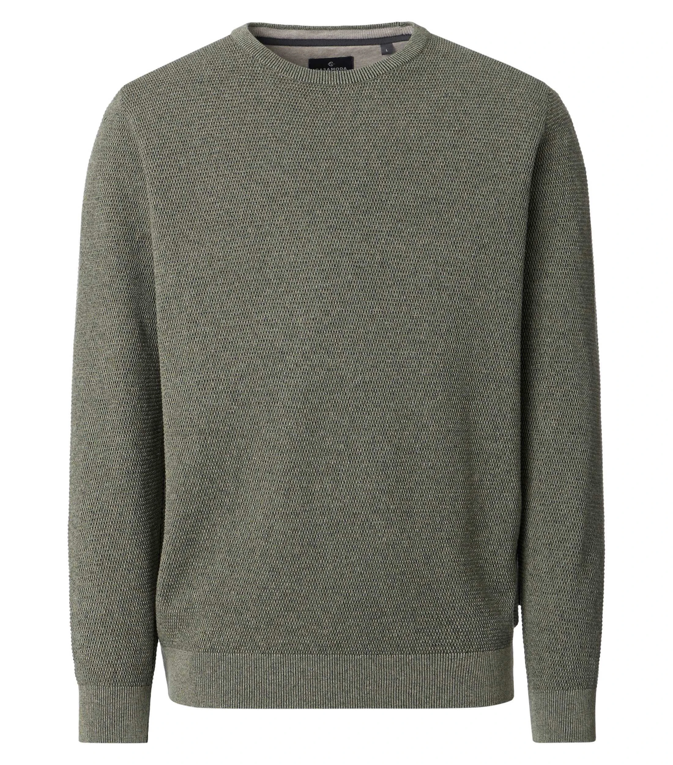 Pullover im unifarbenen Design in der Farbe Eukalyptus