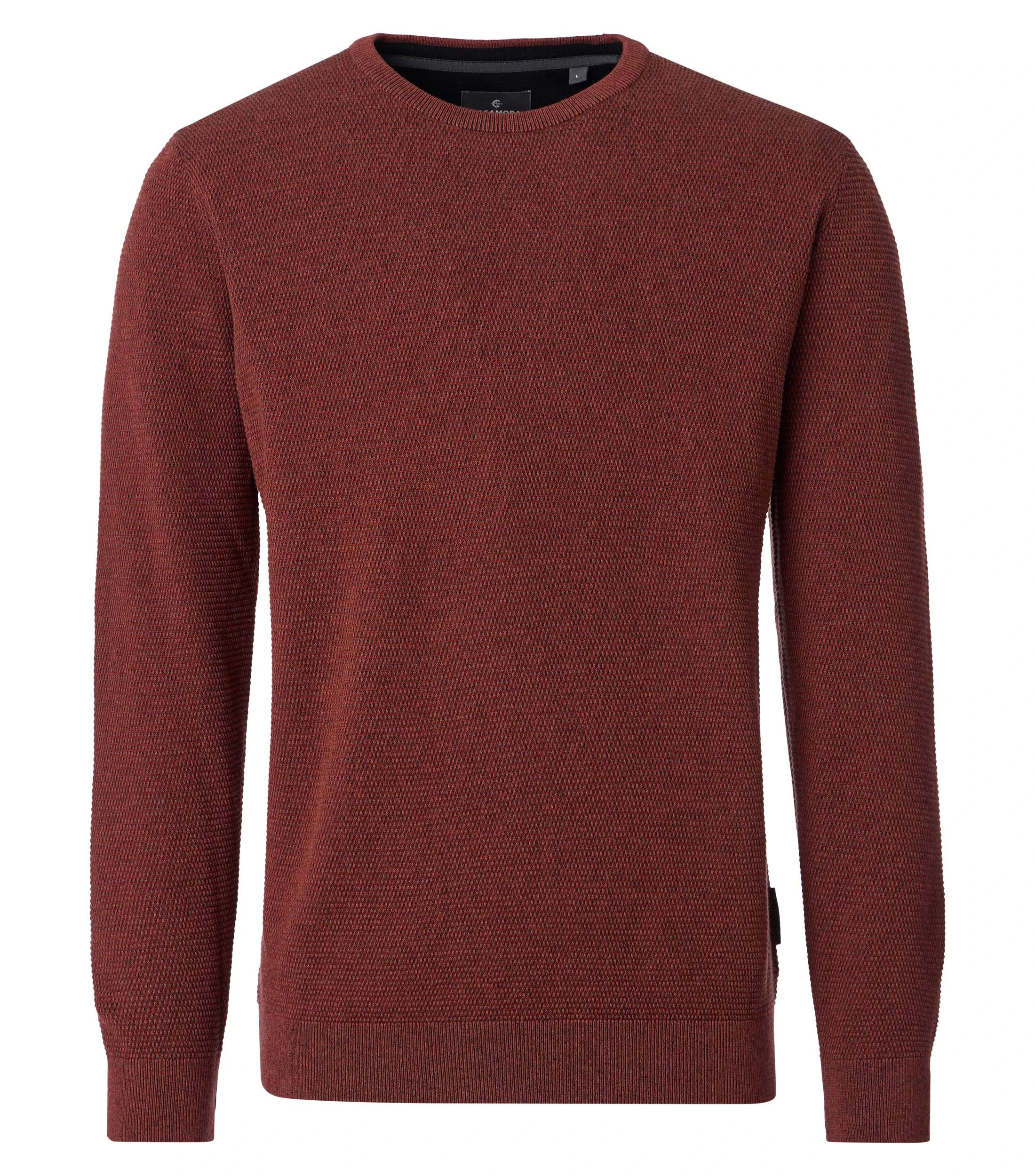 Pullover im unifarbenen Design in der Farbe Blutorange