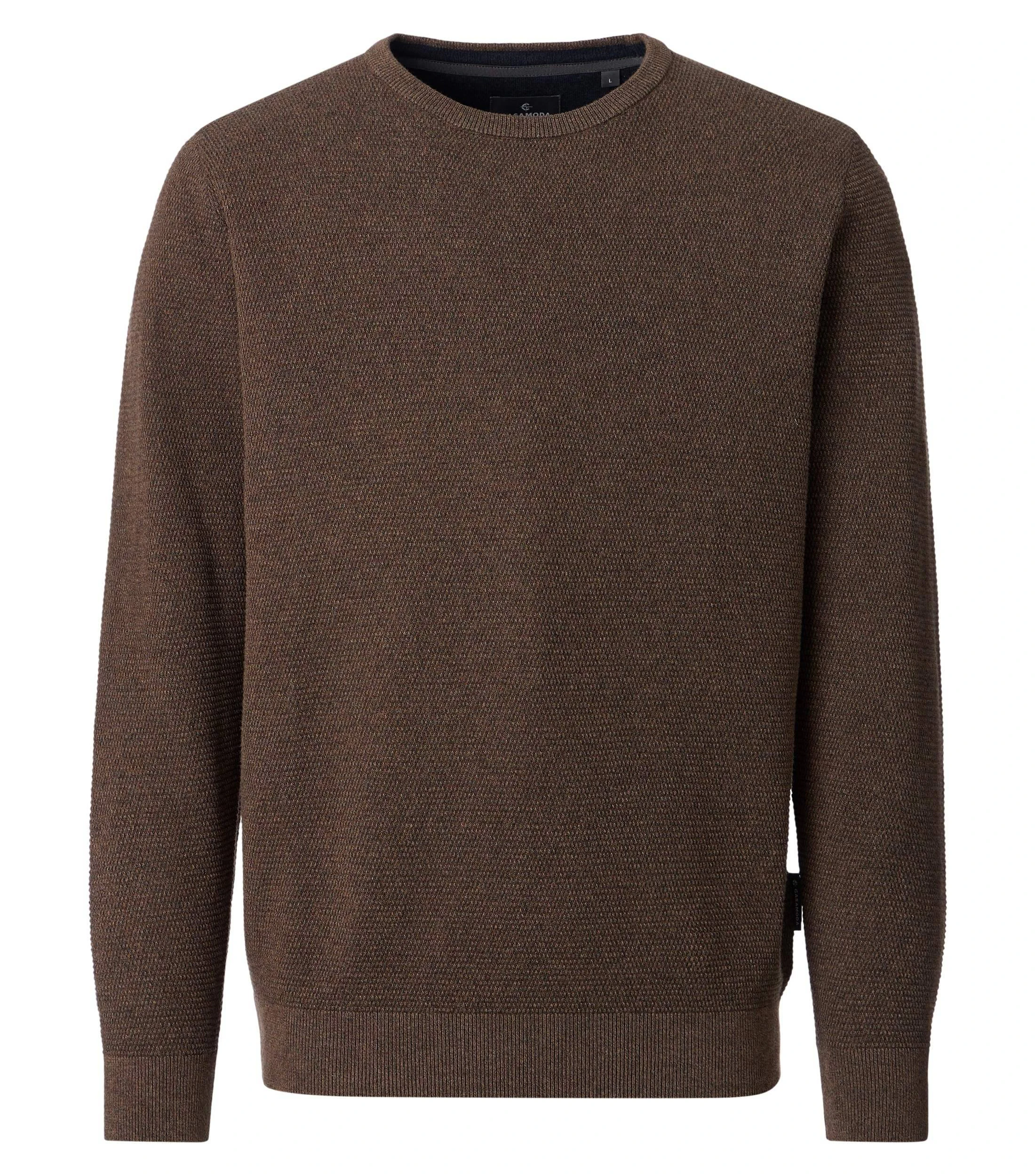 Pullover im unifarbenen Design in der Farbe Kakaobraun