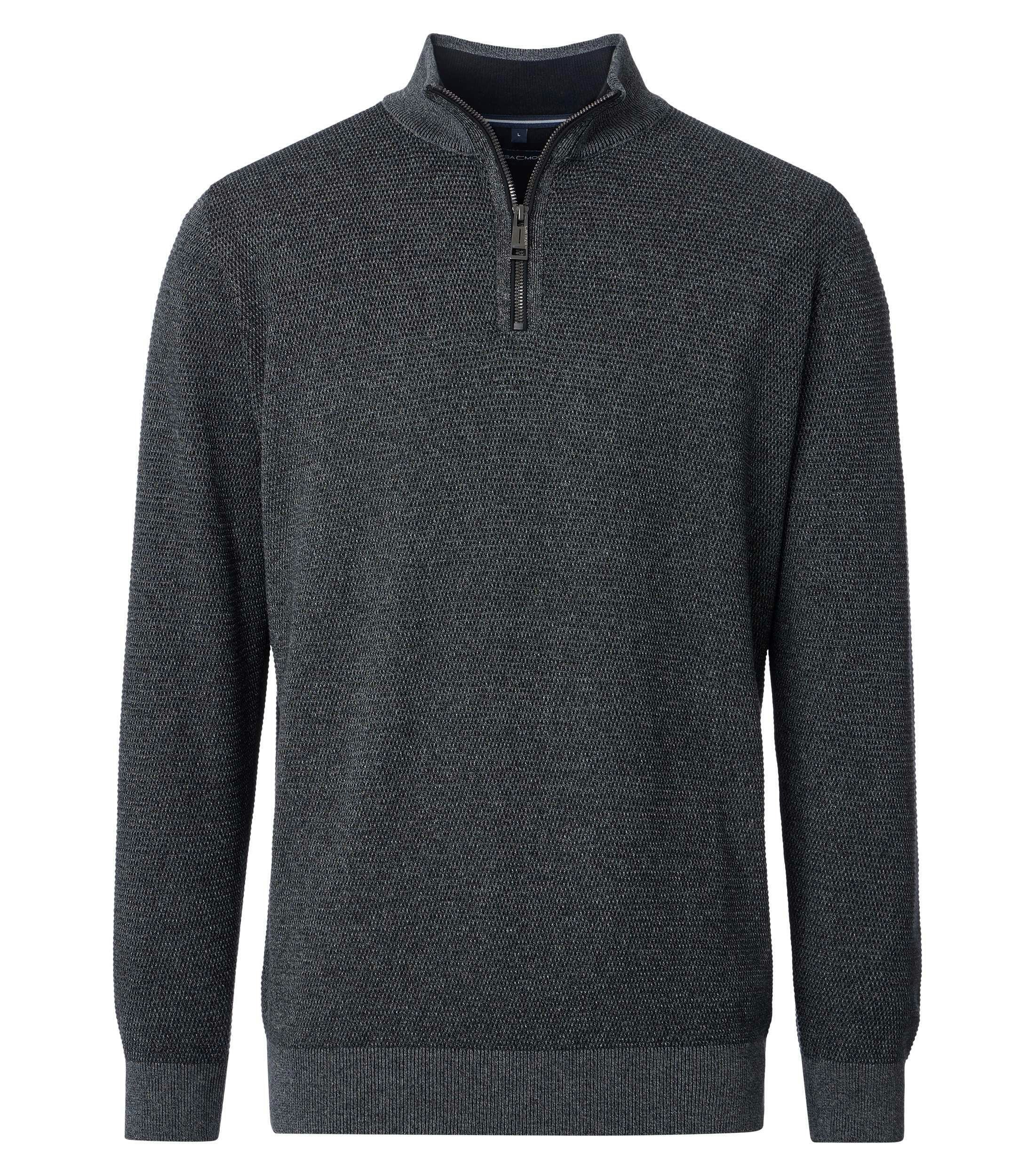 Ein Pullover im uni Muster in der Farbe Dunkelgrau