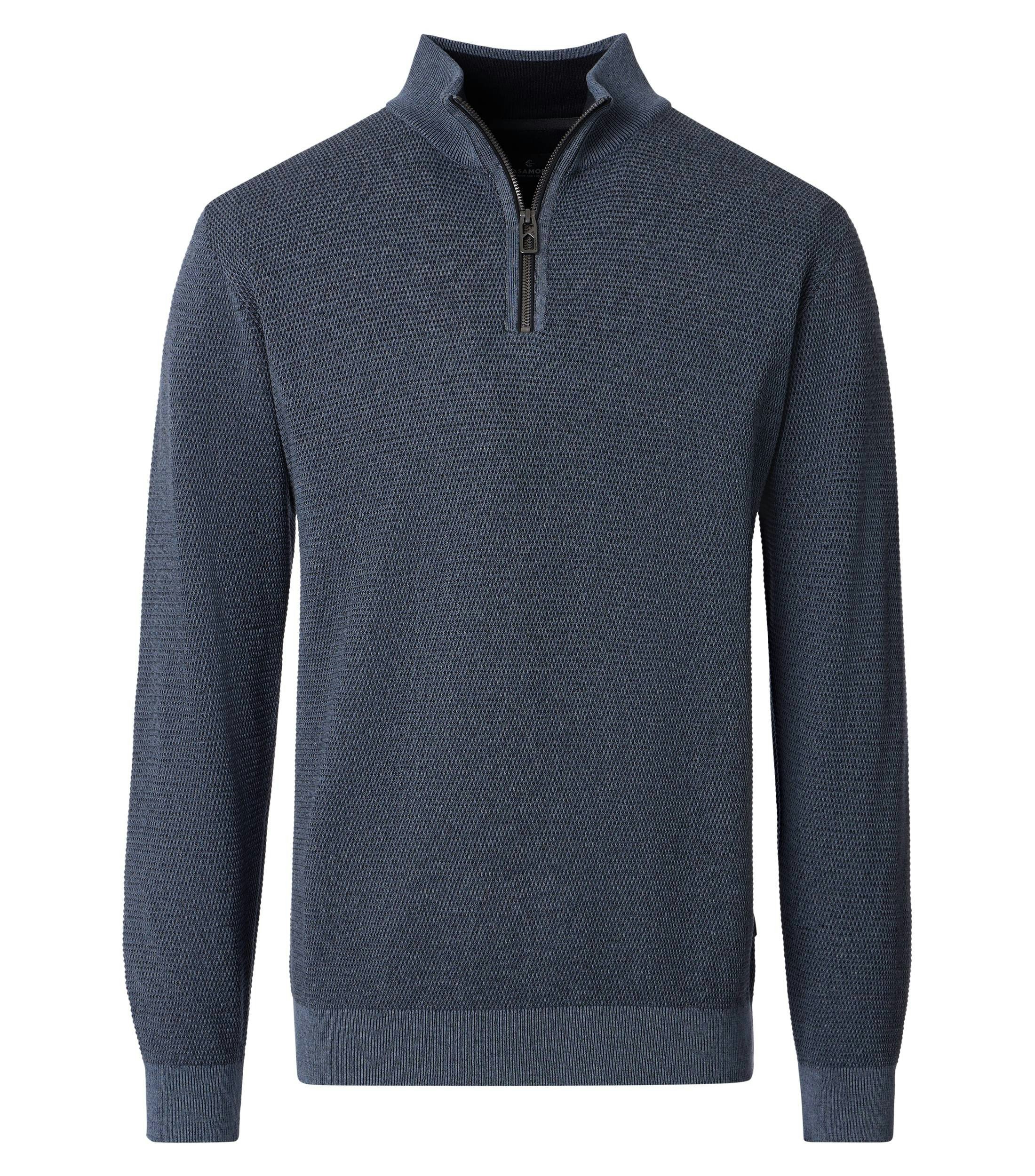 Ein Pullover im uni Muster in der Farbe Blau