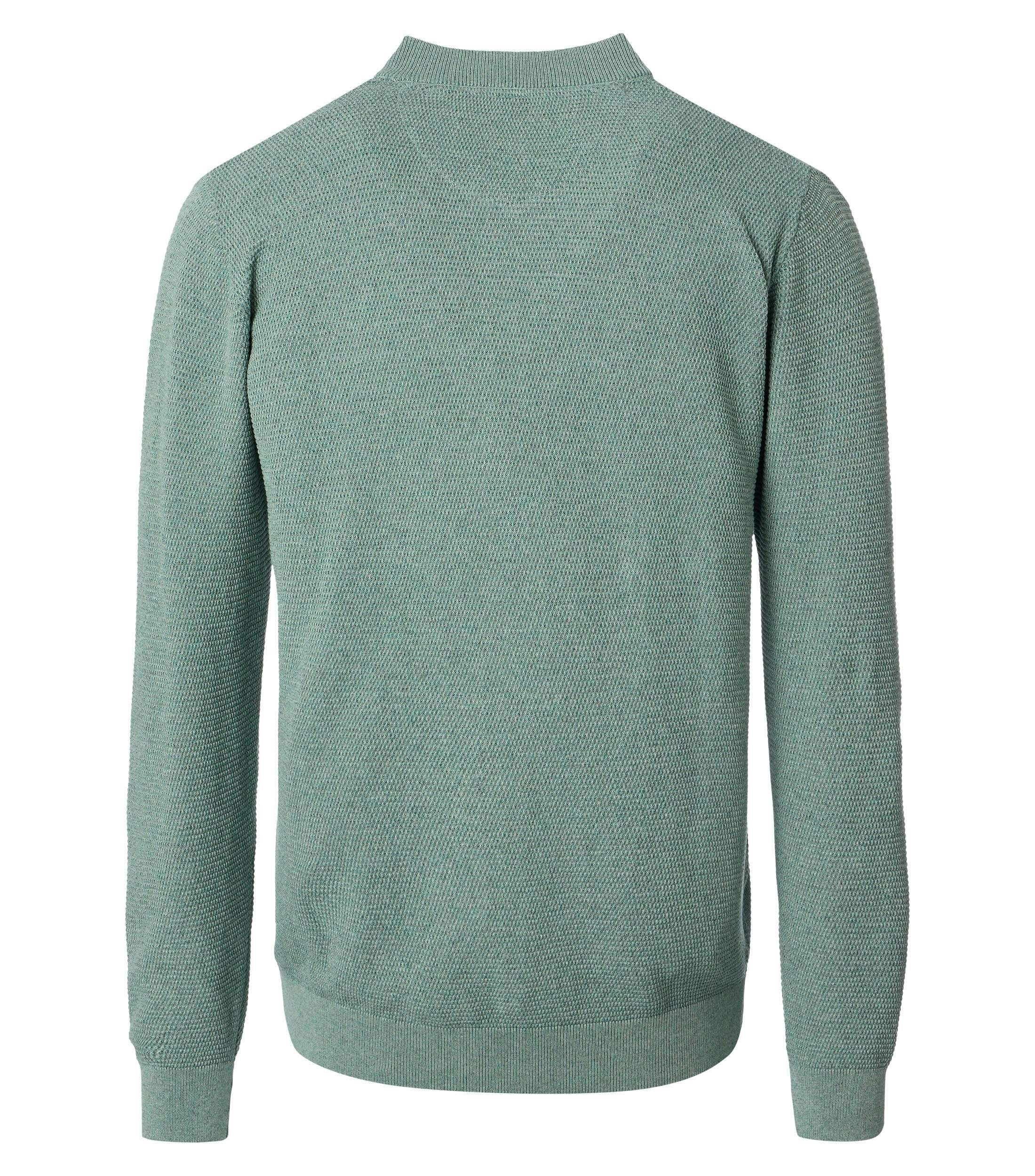Eine Strickjacke im uni Muster in der Farbe Mint