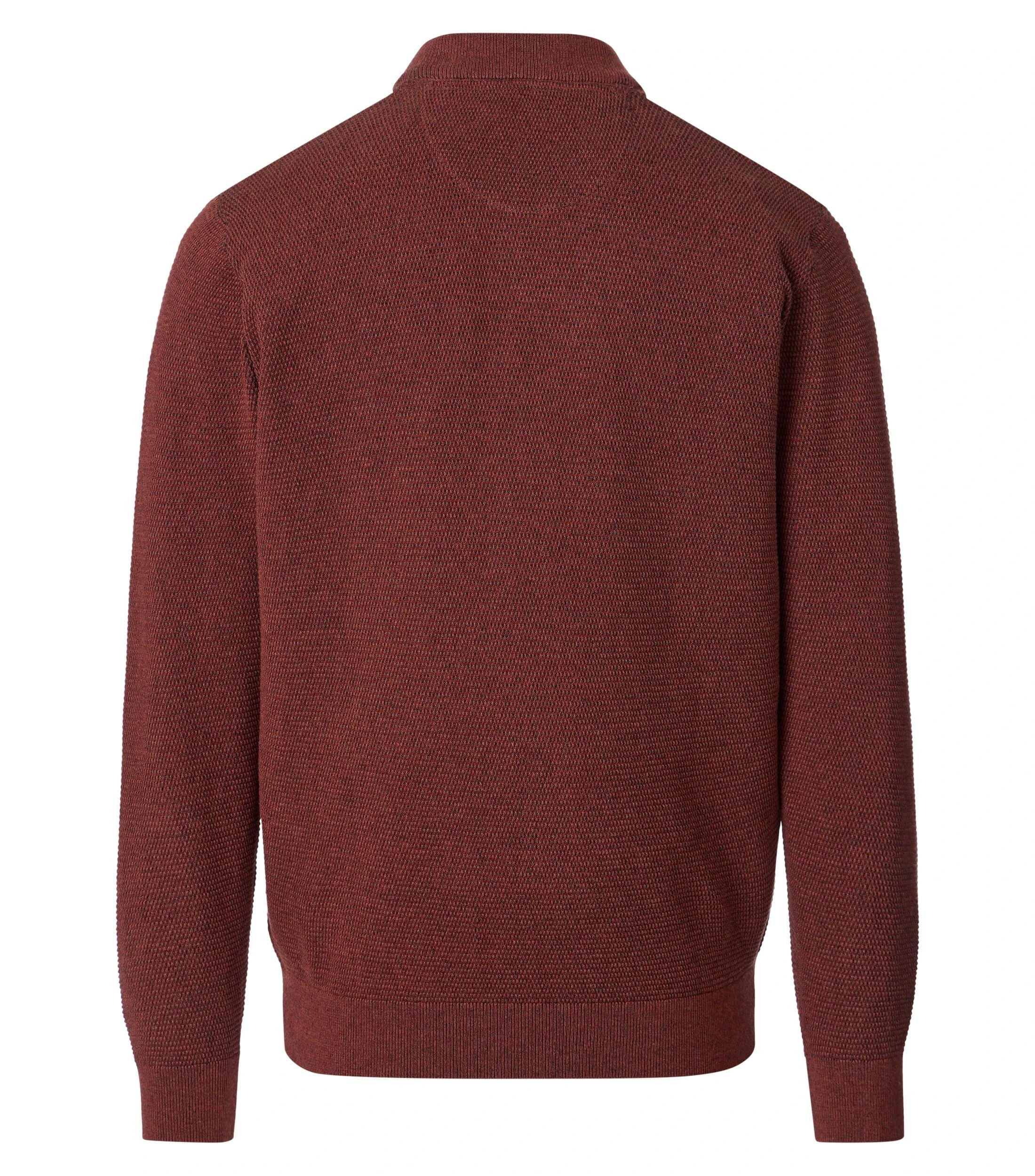 Strickjacke im unifarbenen Design in der Farbe Blutorange