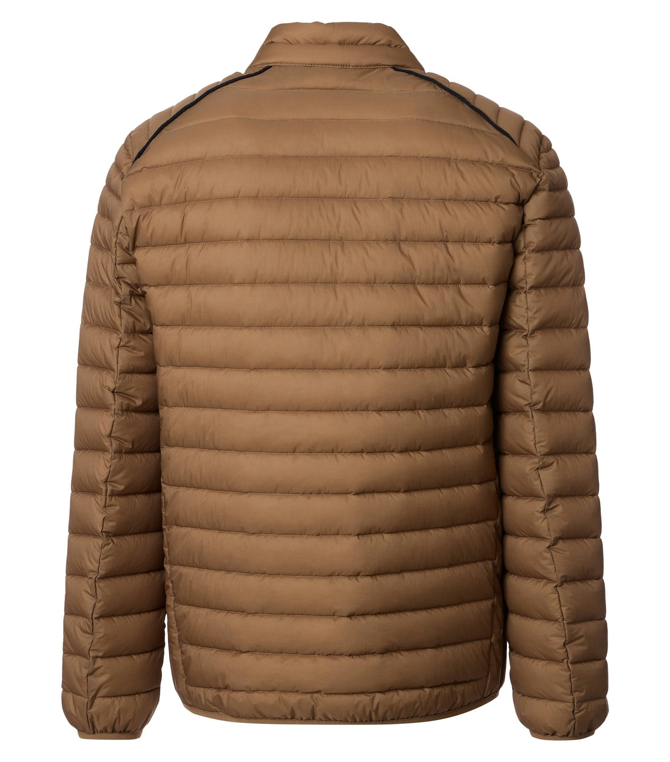 Eine Jacke im uni Muster in der Farbe Braun