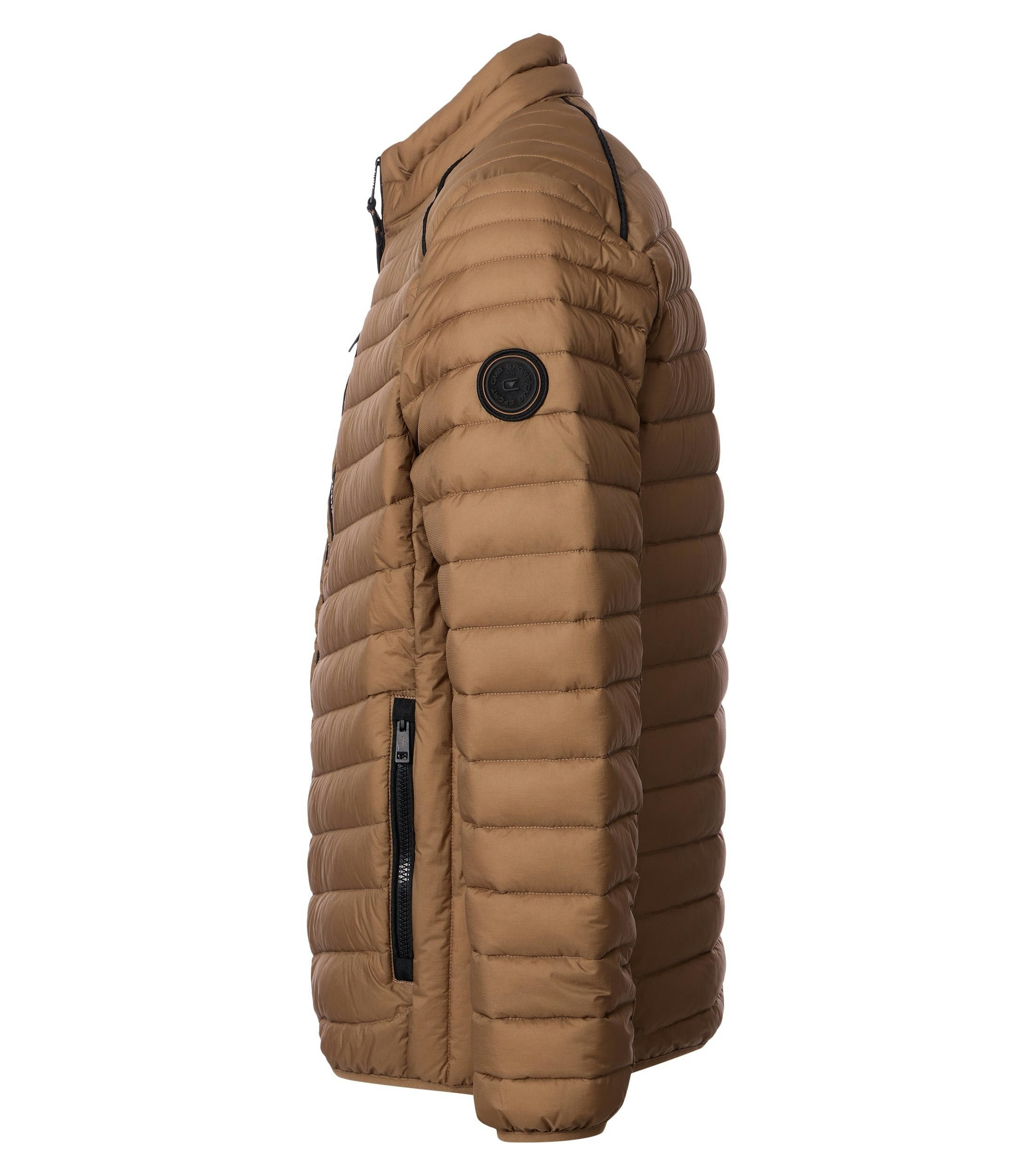 Eine Jacke im uni Muster in der Farbe Braun