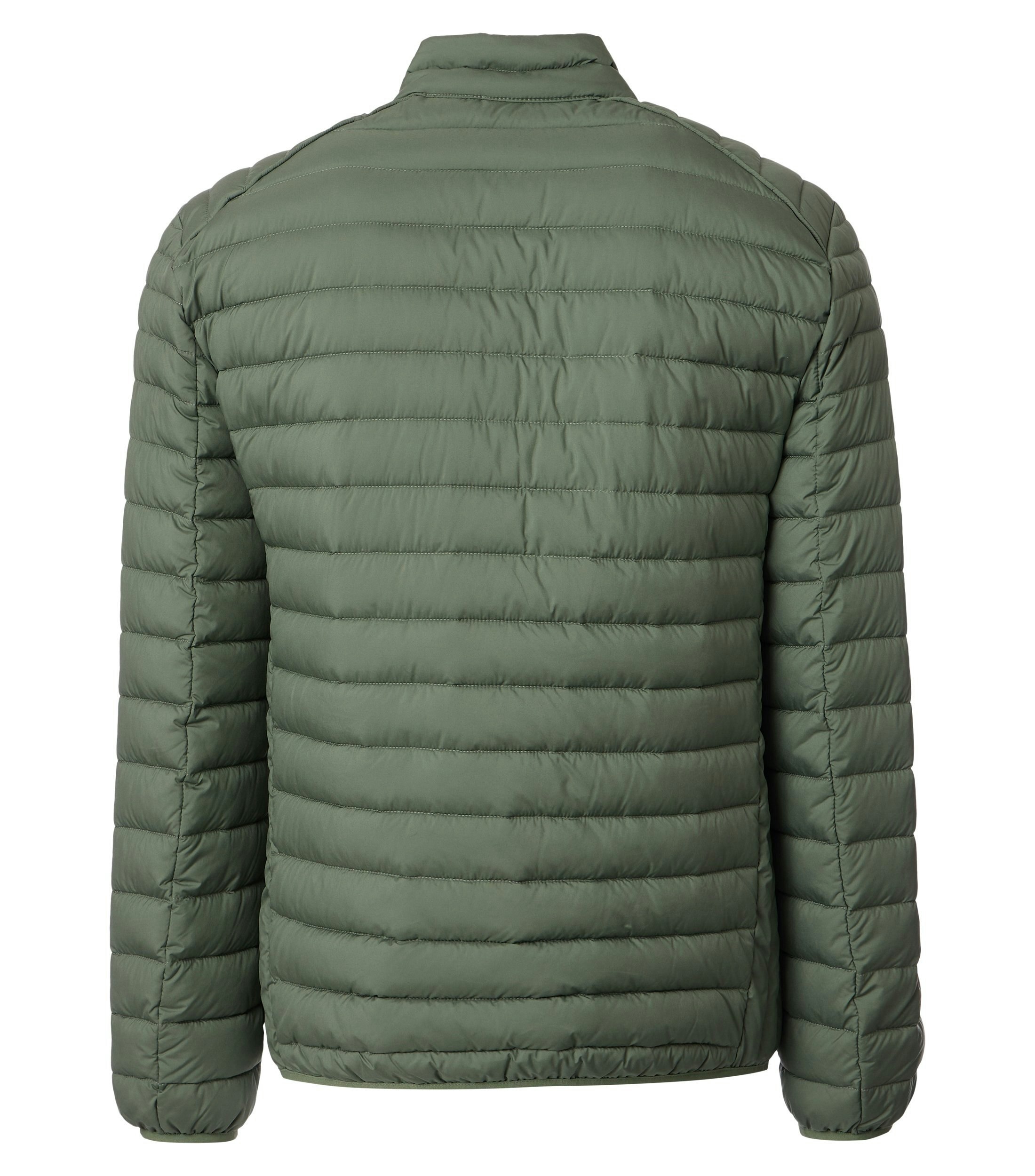 Eine Jacke im uni Muster in der Farbe Türkis