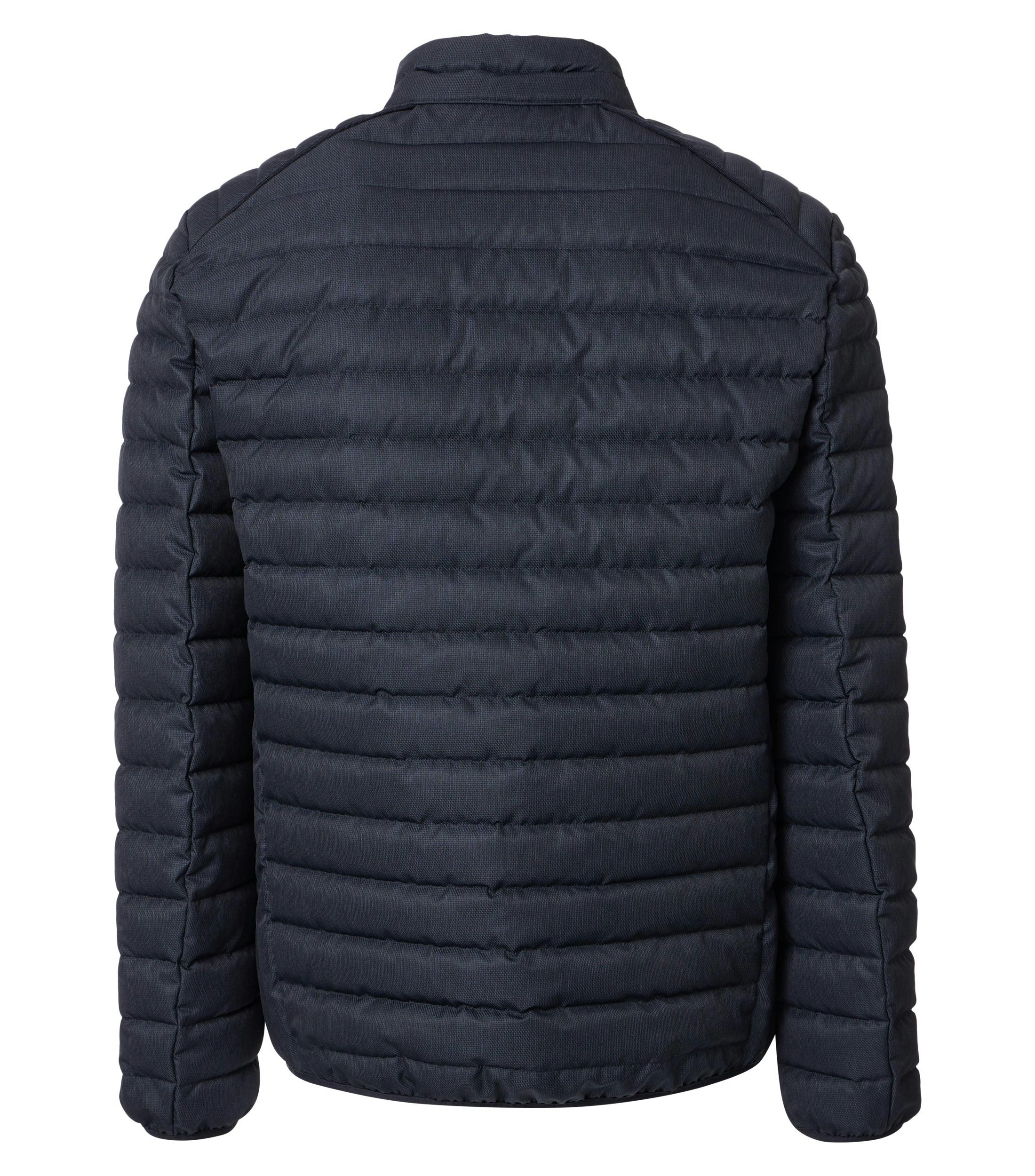 Eine Jacke im uni Muster in der Farbe mittleres Dunkelblau