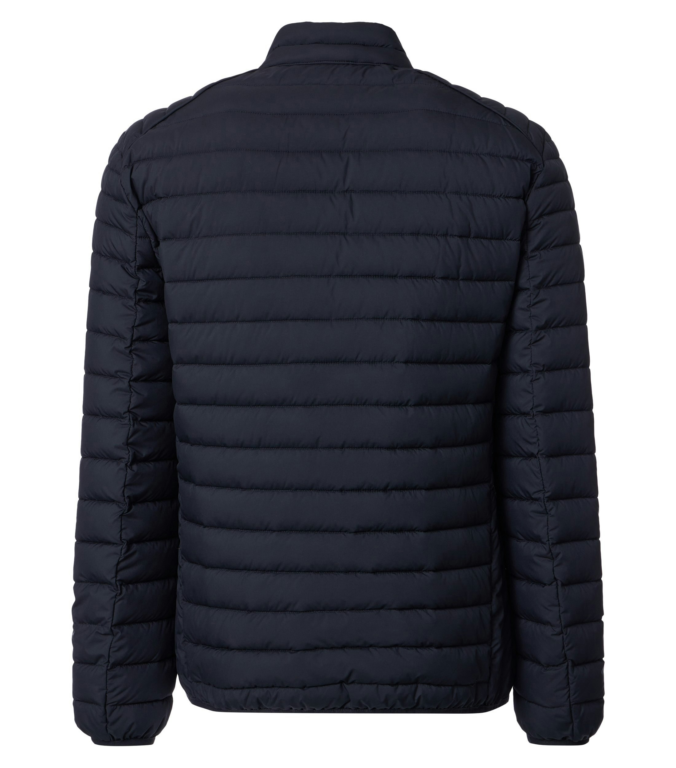 Eine Jacke im uni Muster in der Farbe Dunkelblau