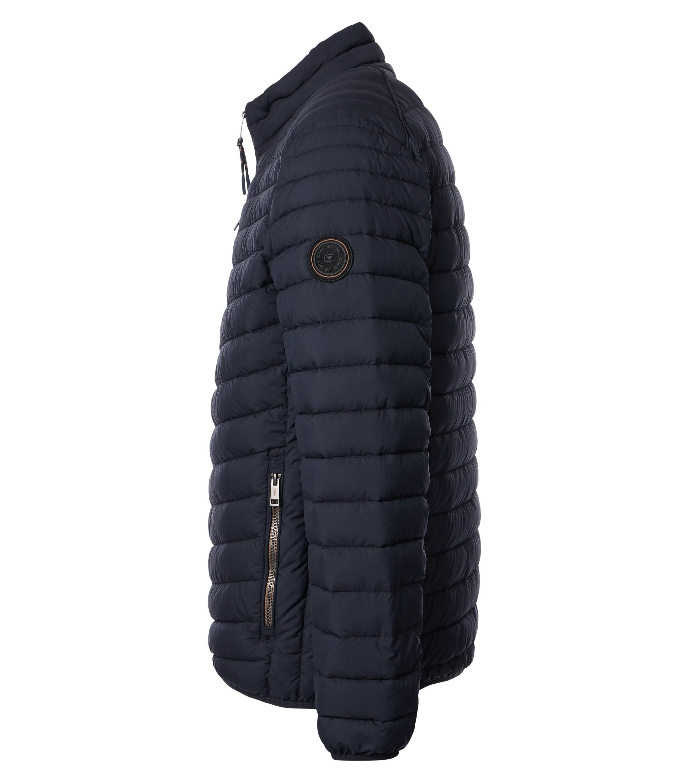 Eine Jacke im uni Muster in der Farbe Dunkelblau