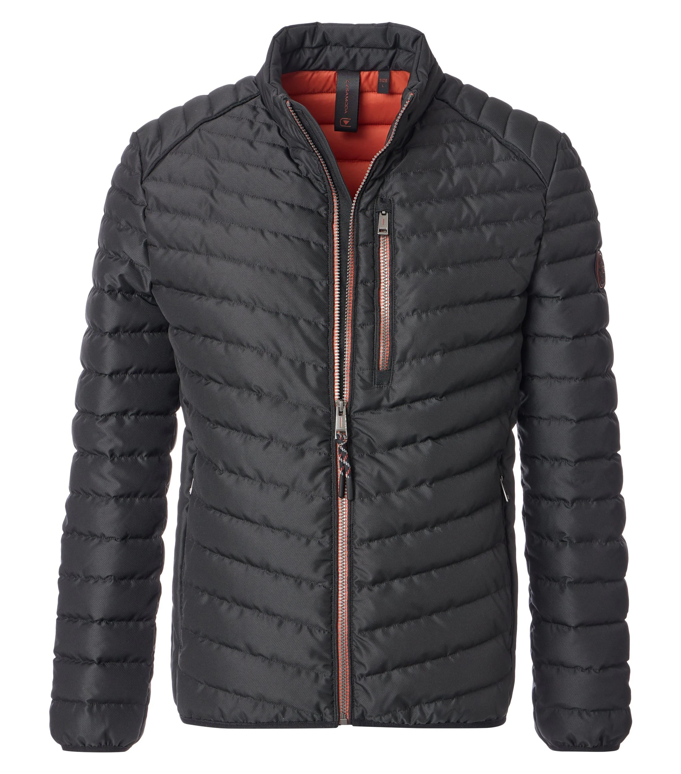 Jacke im unifarbenen Design in der Farbe Grauschwarz