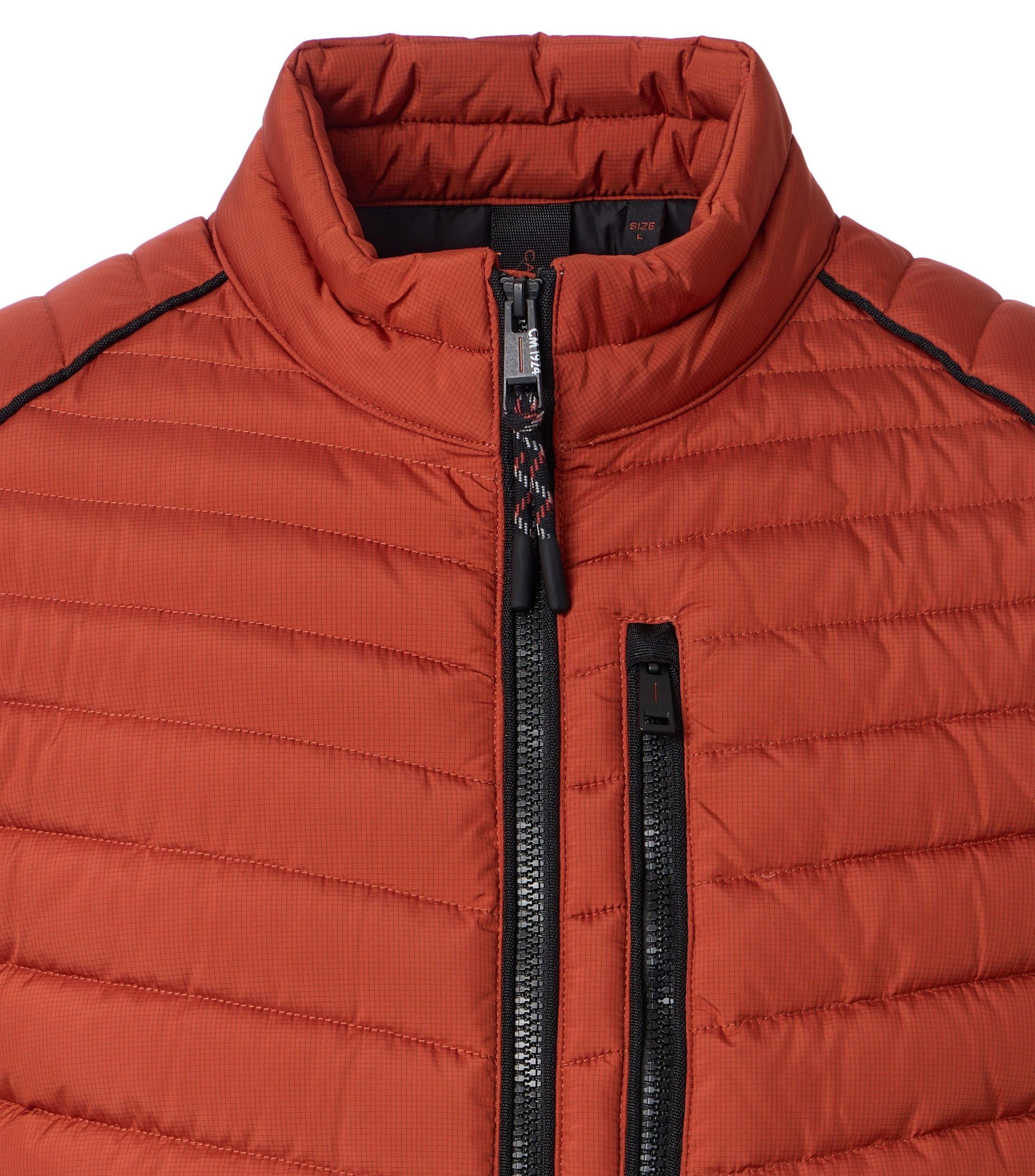 Jacke im unifarbenen Design in der Farbe Orange