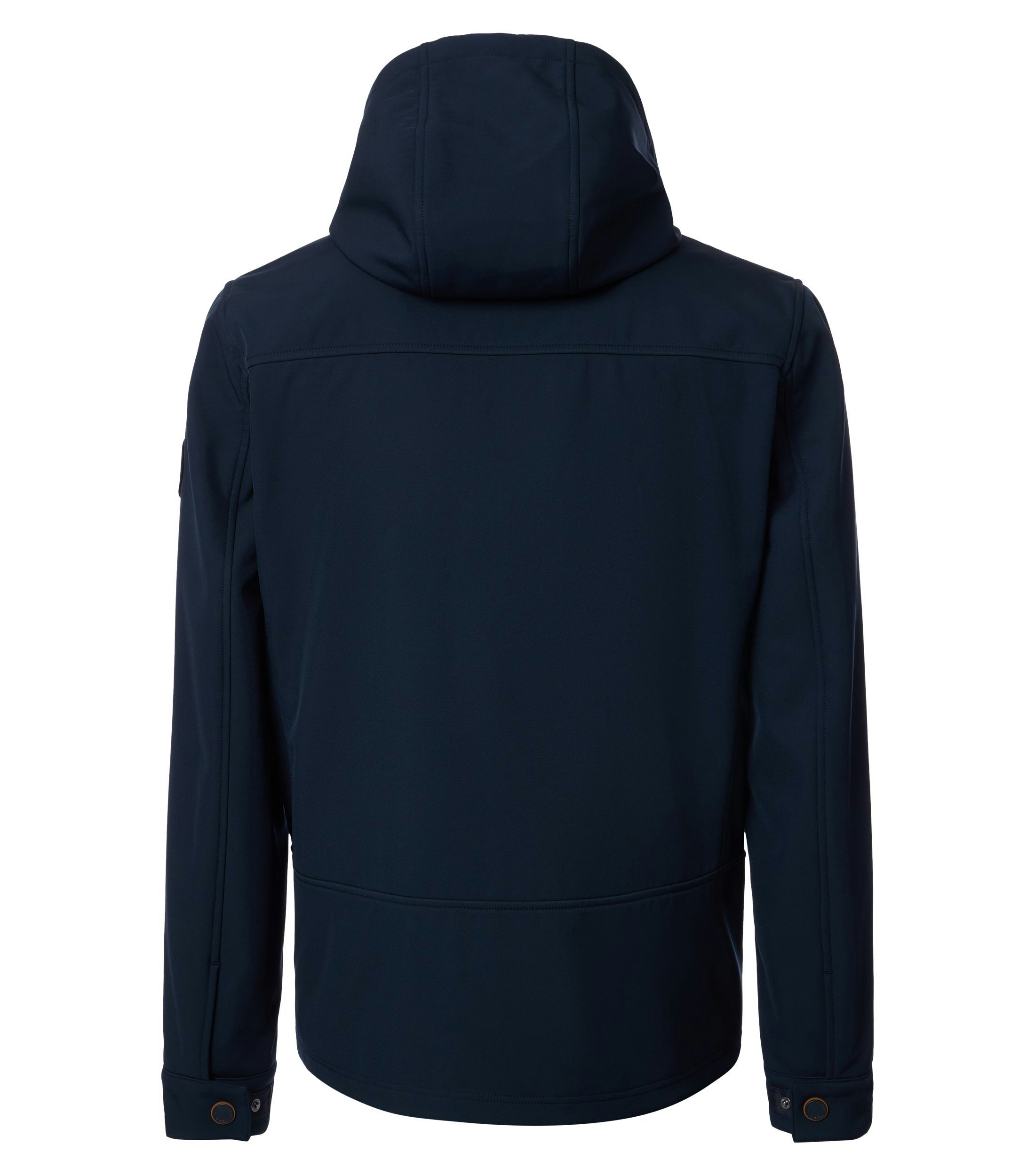 Eine Jacke im uni Muster in der Farbe Blau