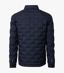 Eine Jacke im uni Muster in der Farbe Blau