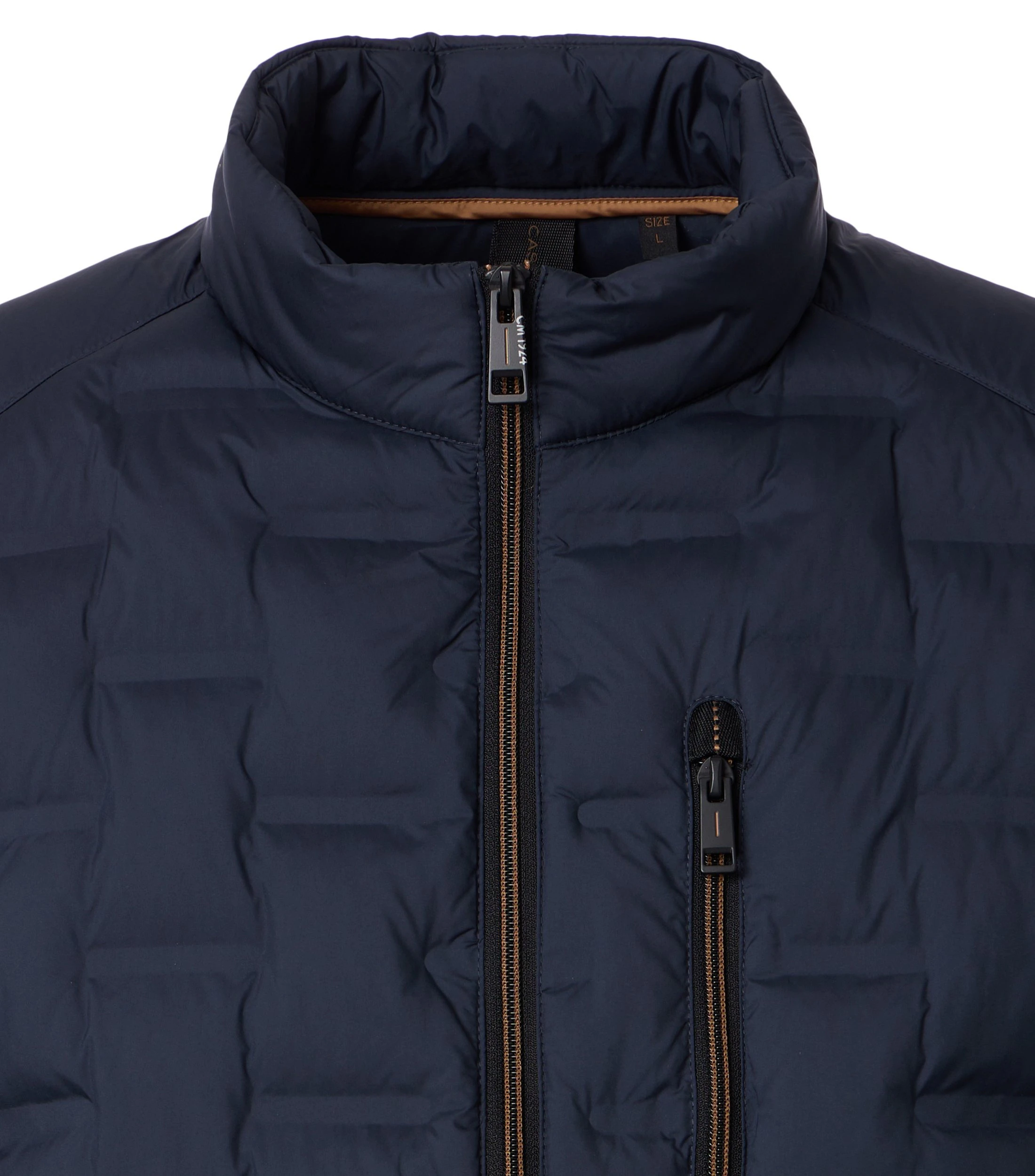 Jacke im unifarbenen Design in der Farbe Blau
