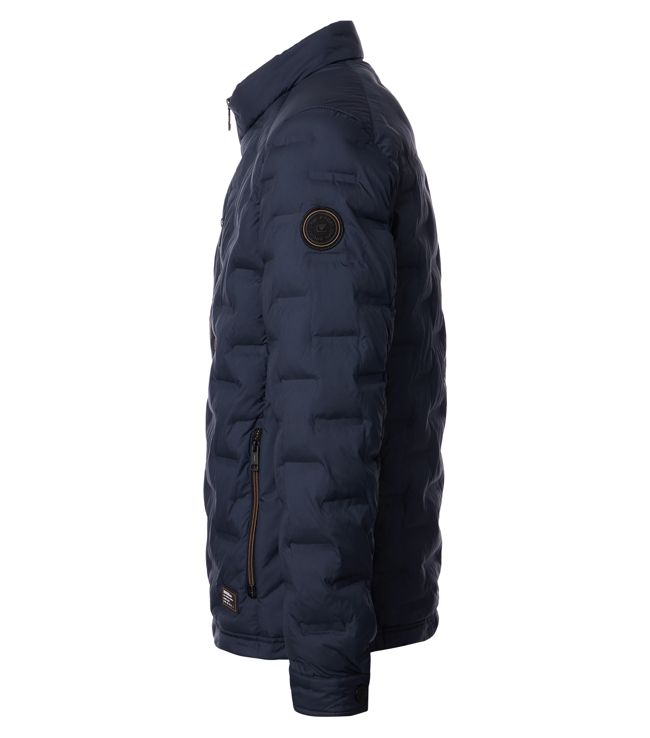 Jacke im unifarbenen Design in der Farbe Blau