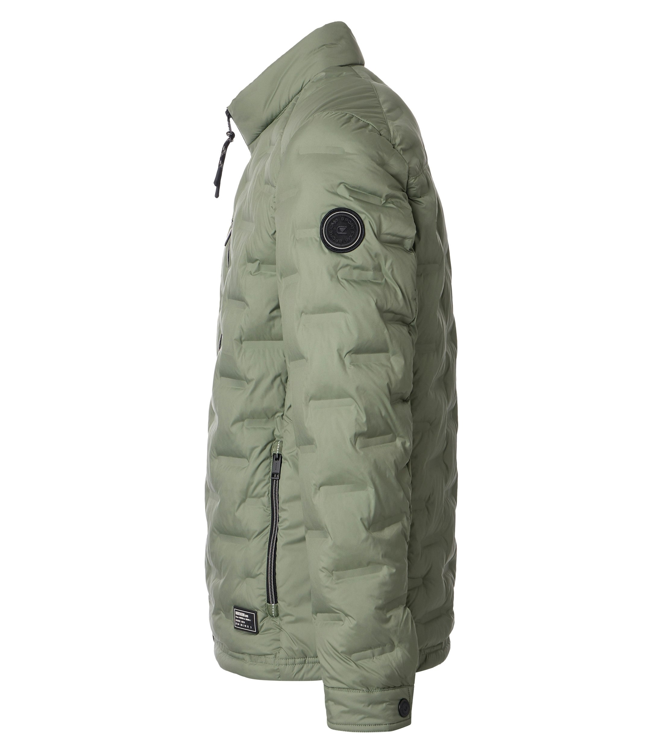 Eine Jacke im uni Muster in der Farbe Türkis