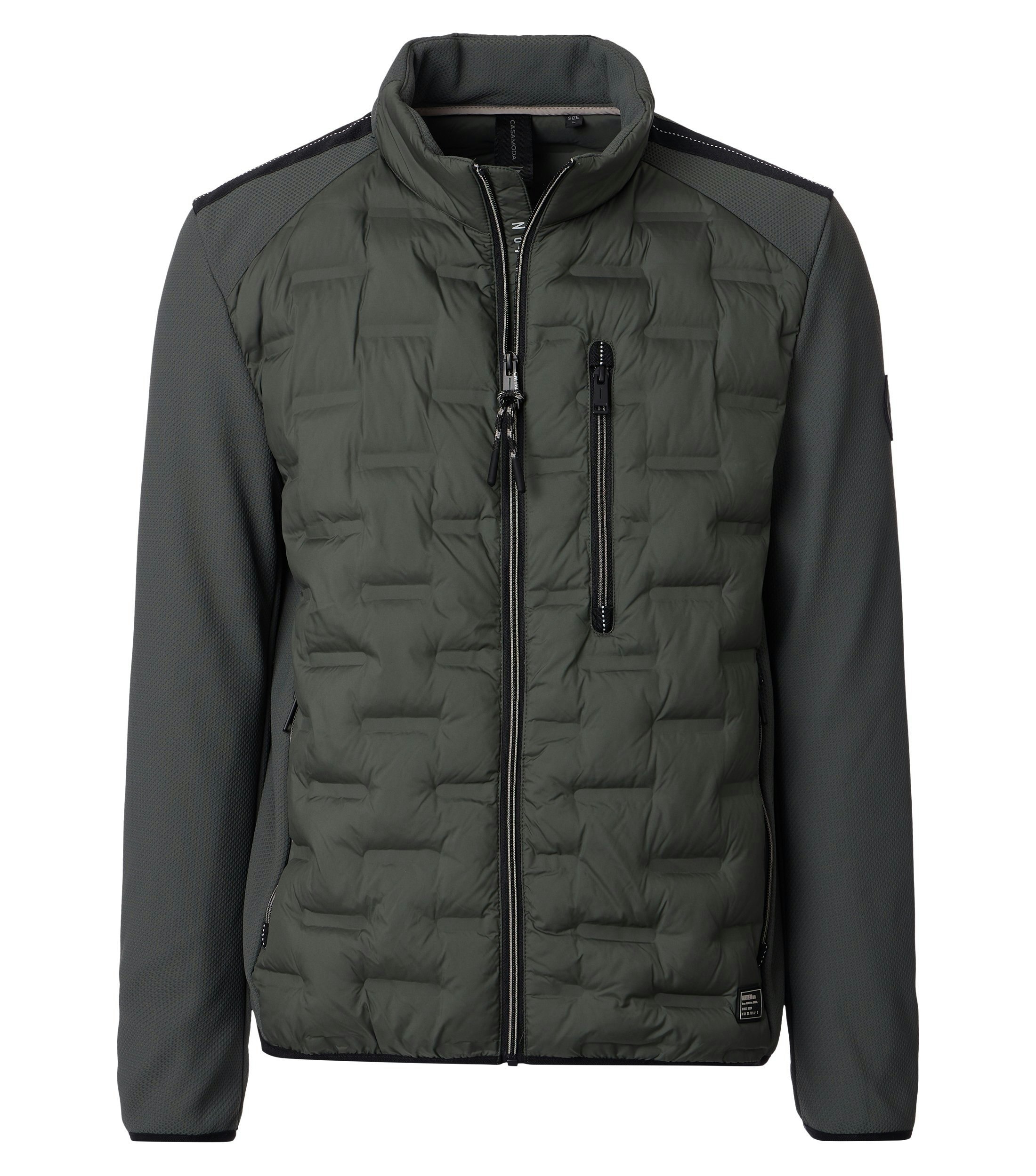 Eine Jacke im uni Muster in der Farbe Schlamm