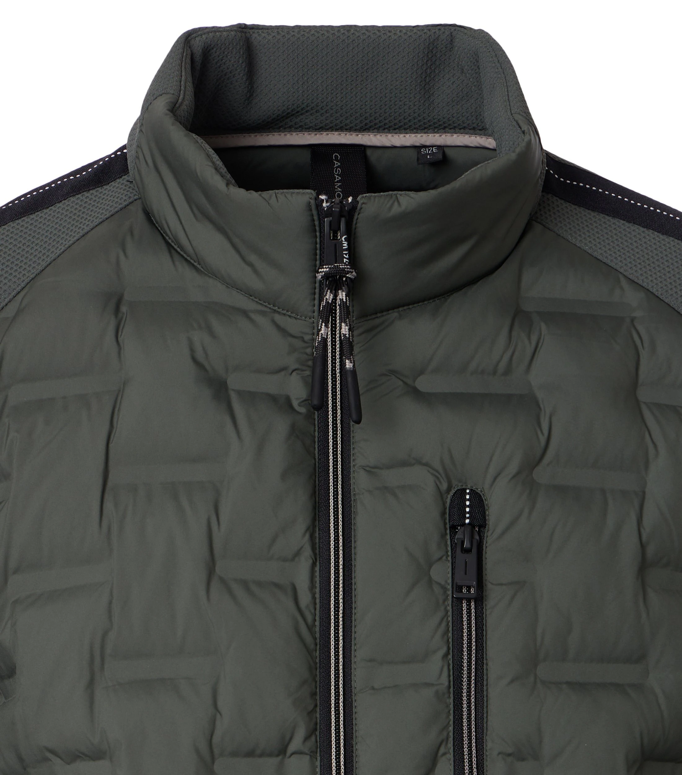 Jacke im unifarbenen Design in der Farbe Schlamm