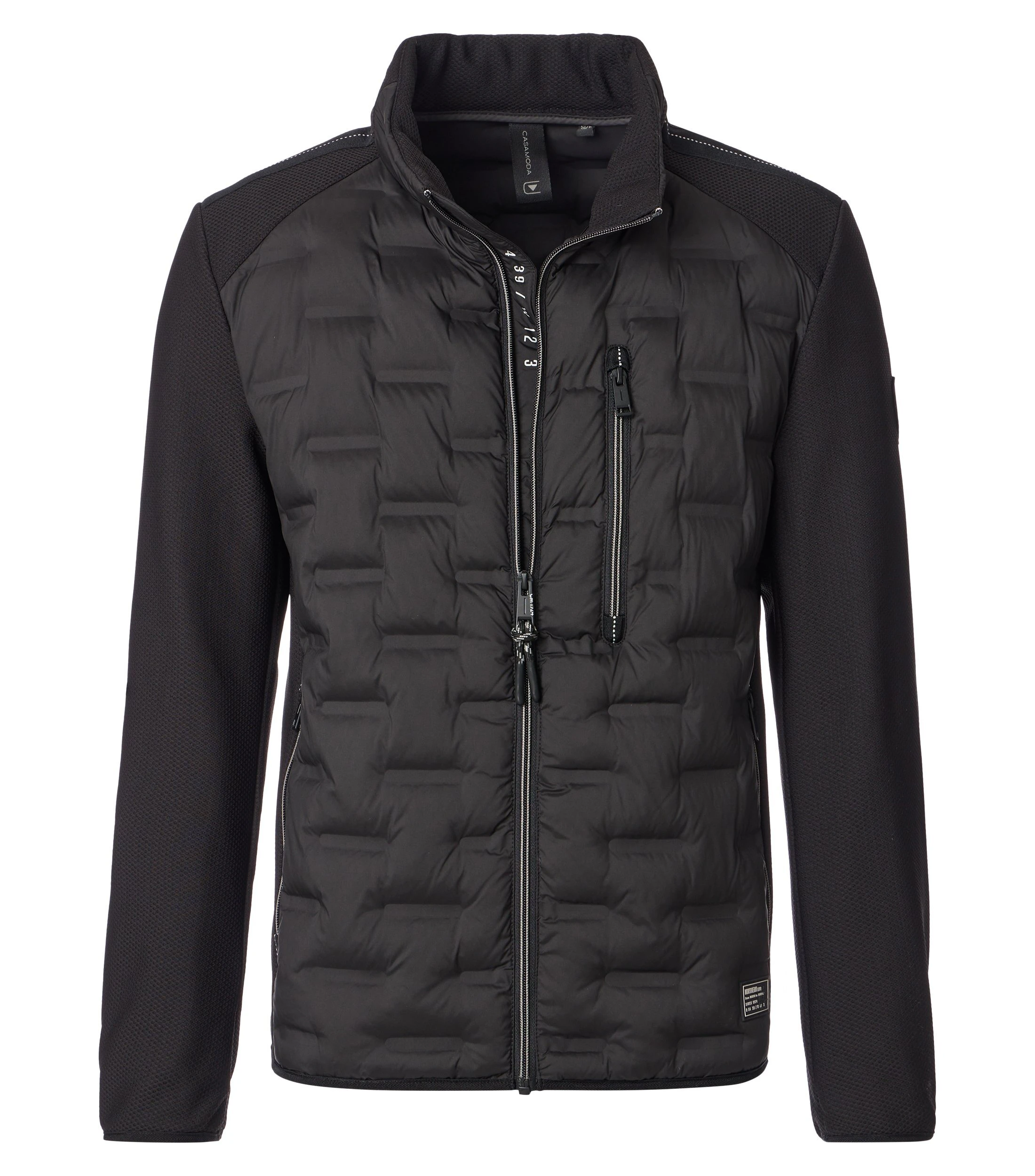 Jacke im unifarbenen Design in der Farbe Schwarz