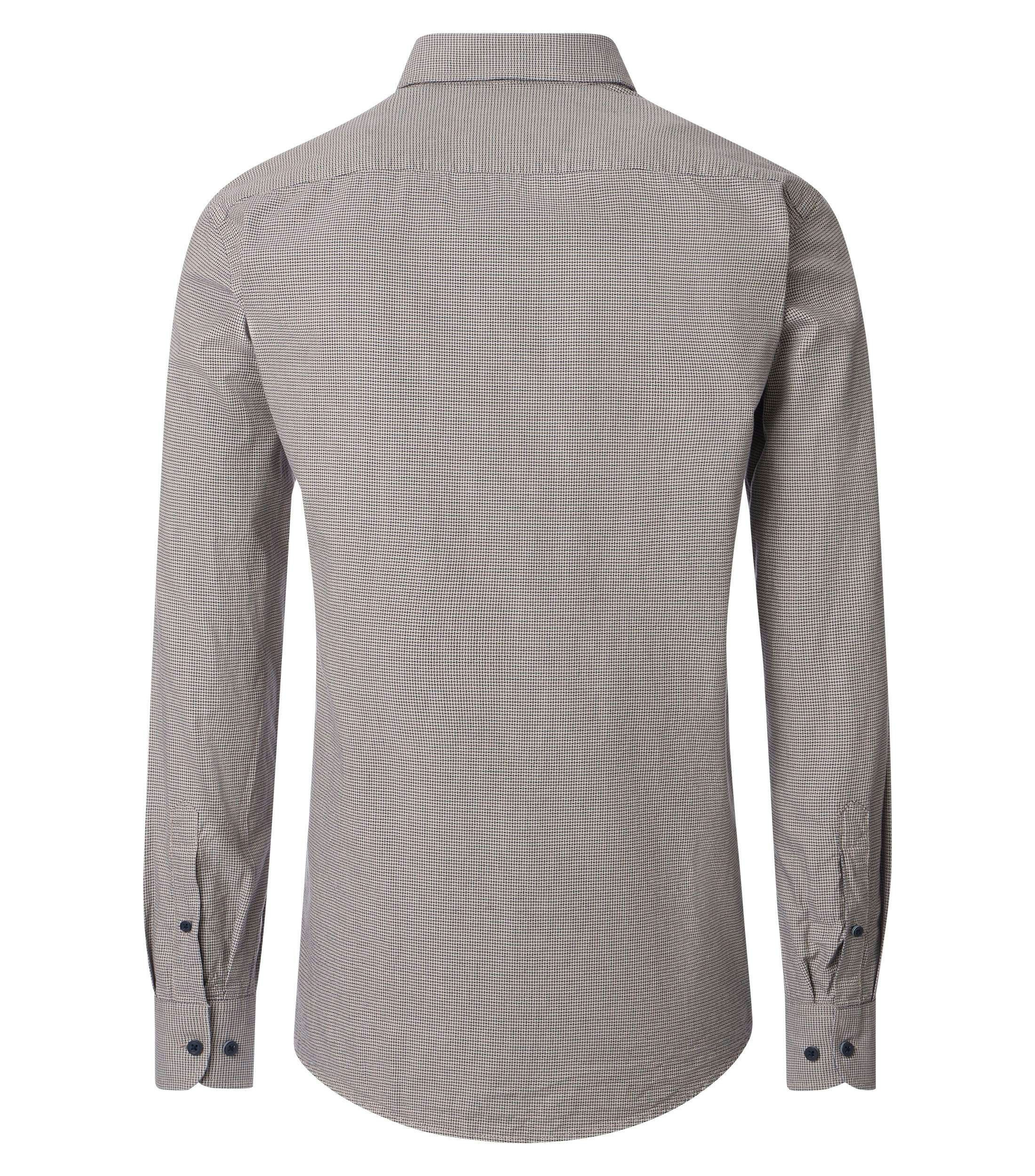 Ein Freizeithemd im uni Muster in der Farbe Dunkelblau