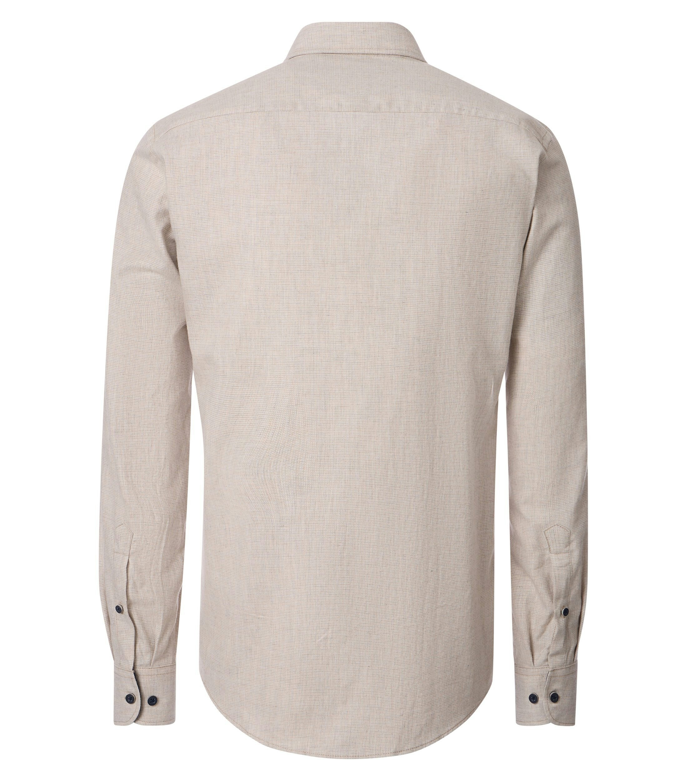 Ein Freizeithemd im uni Muster in der Farbe Beige