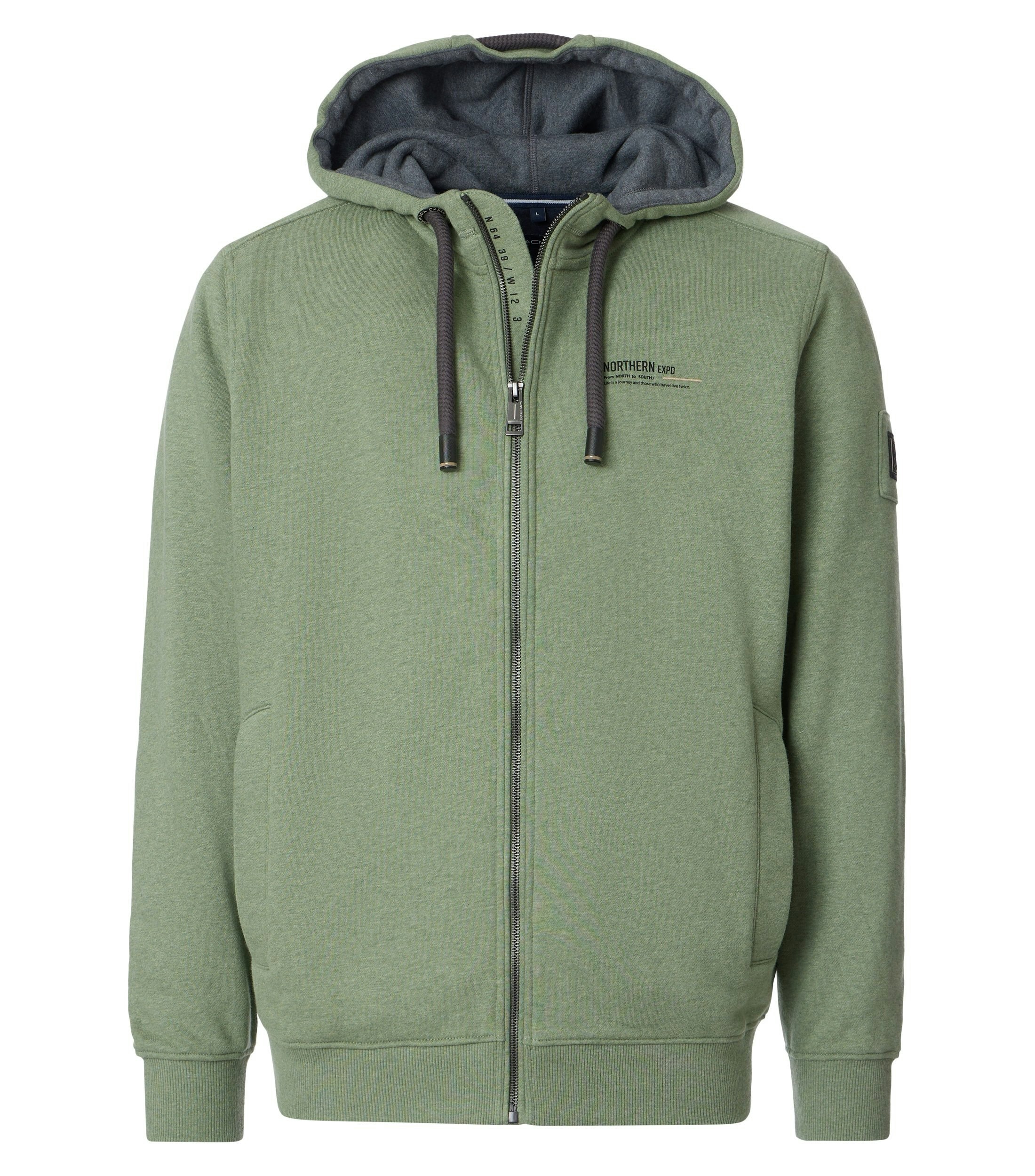 Ein Troyer im uni Muster in der Farbe Türkis