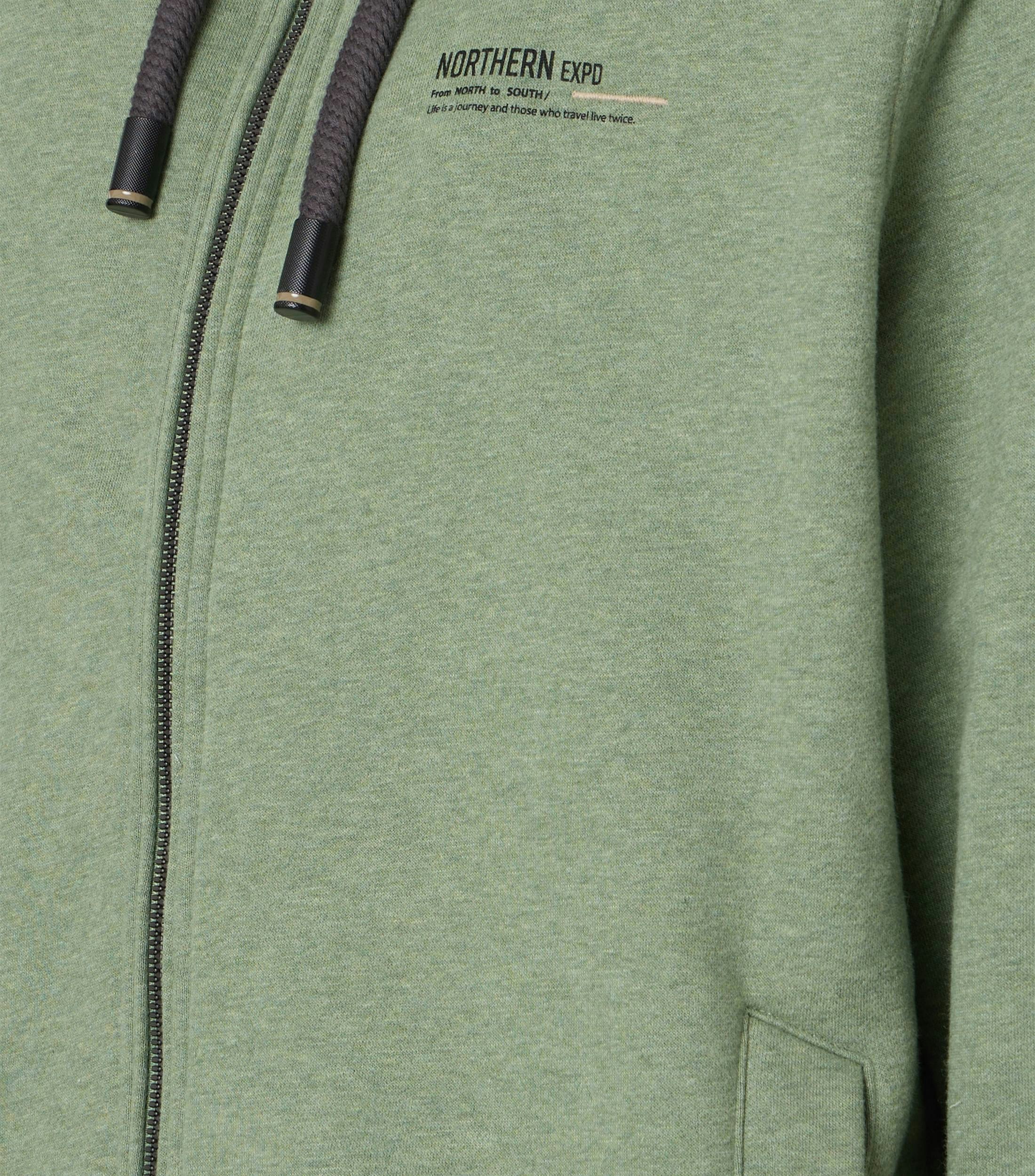 Ein Troyer im uni Muster in der Farbe Türkis