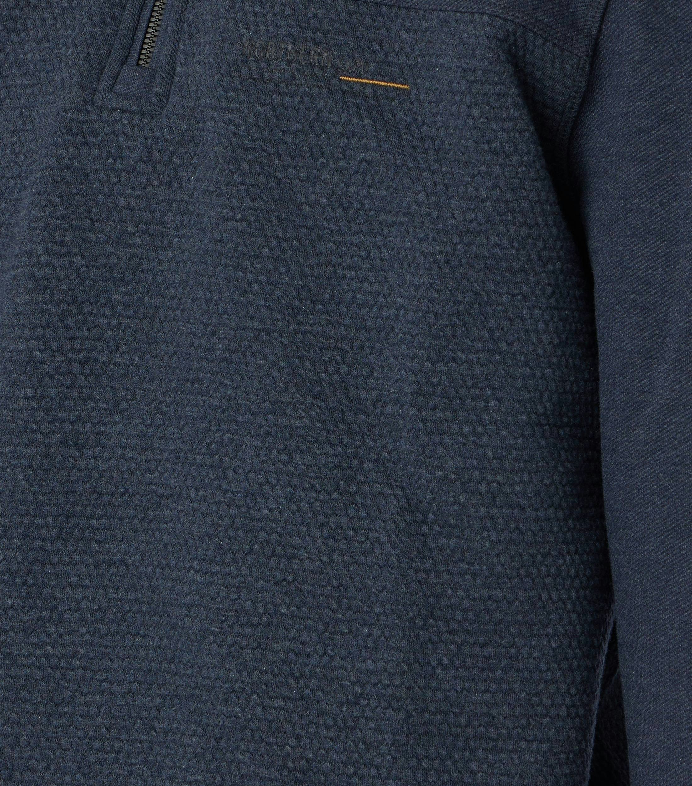 Sweattroyer im unifarbenen Design in der Farbe Blau
