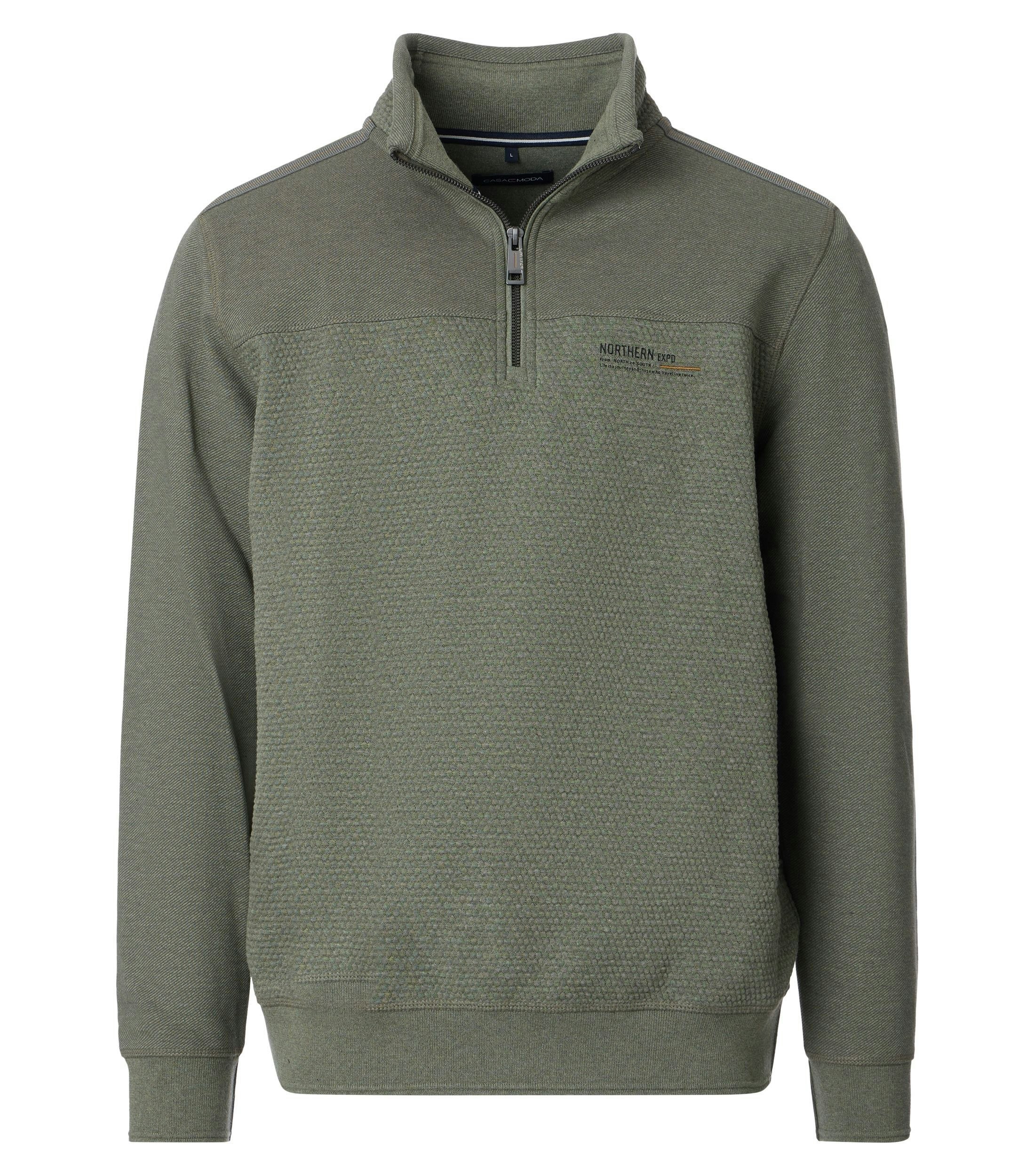 Ein Sweatshirt im uni Muster in der Farbe Grün
