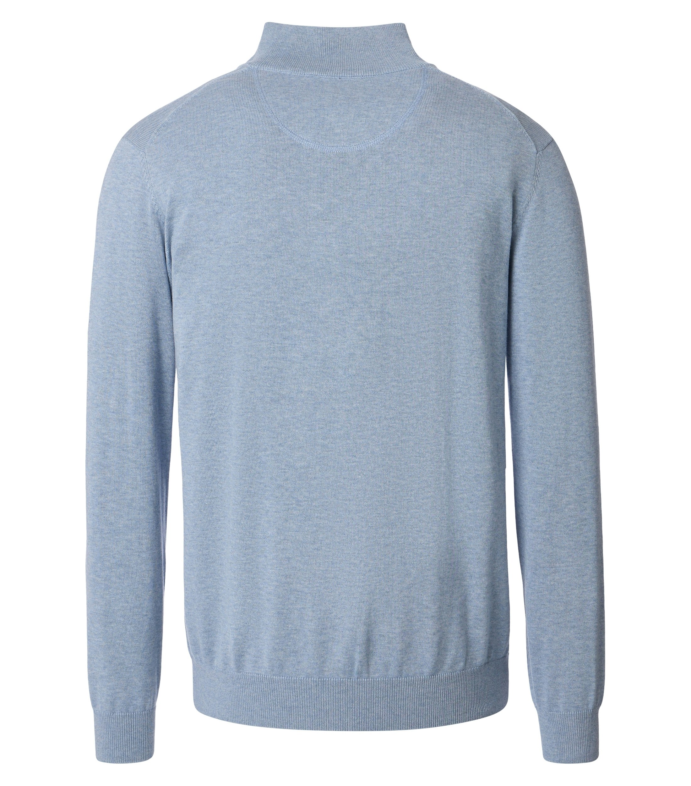 Ein Pullover im uni Muster in der Farbe Hellblau