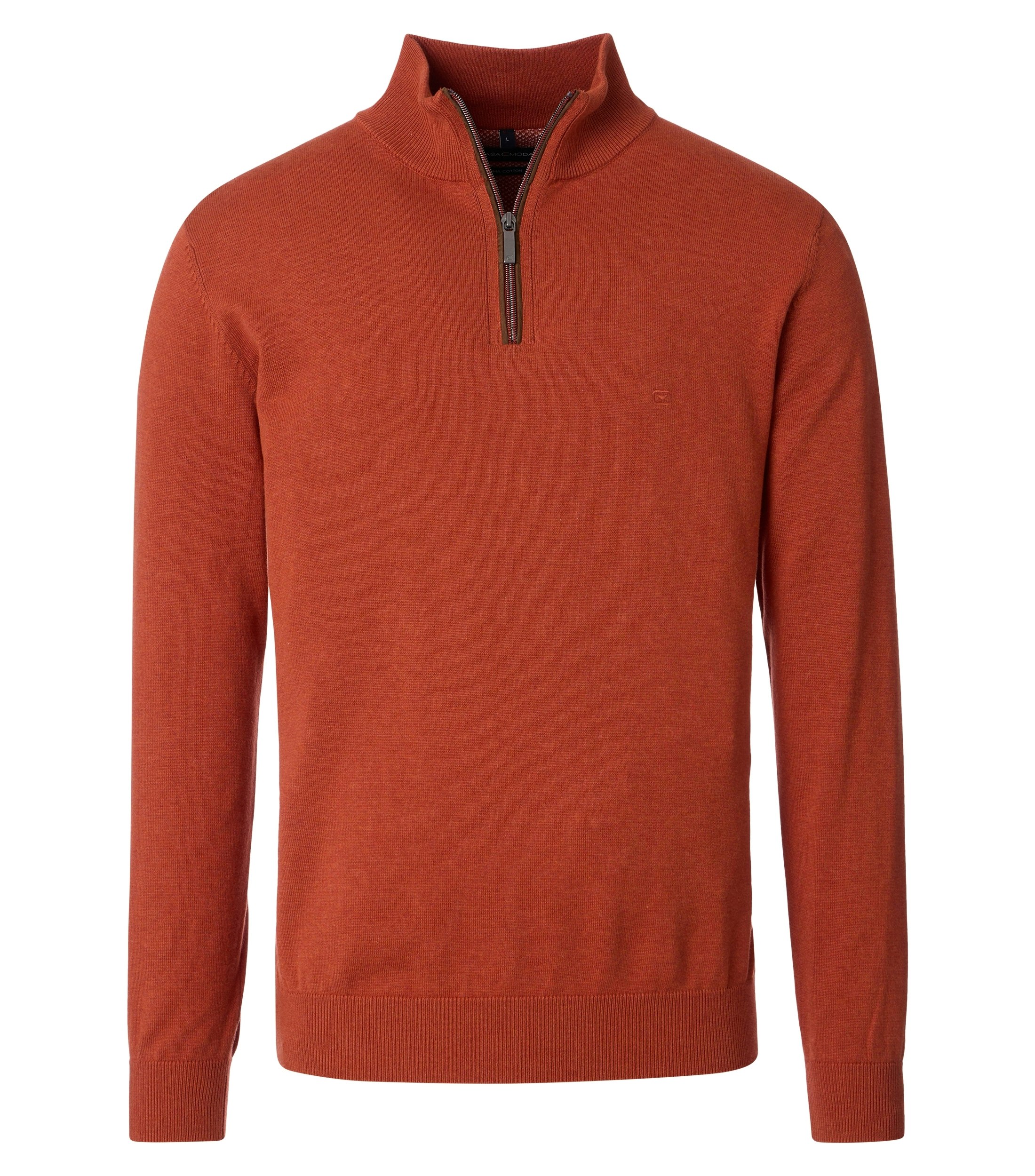 Ein Pullover im uni Muster in der Farbe Rot