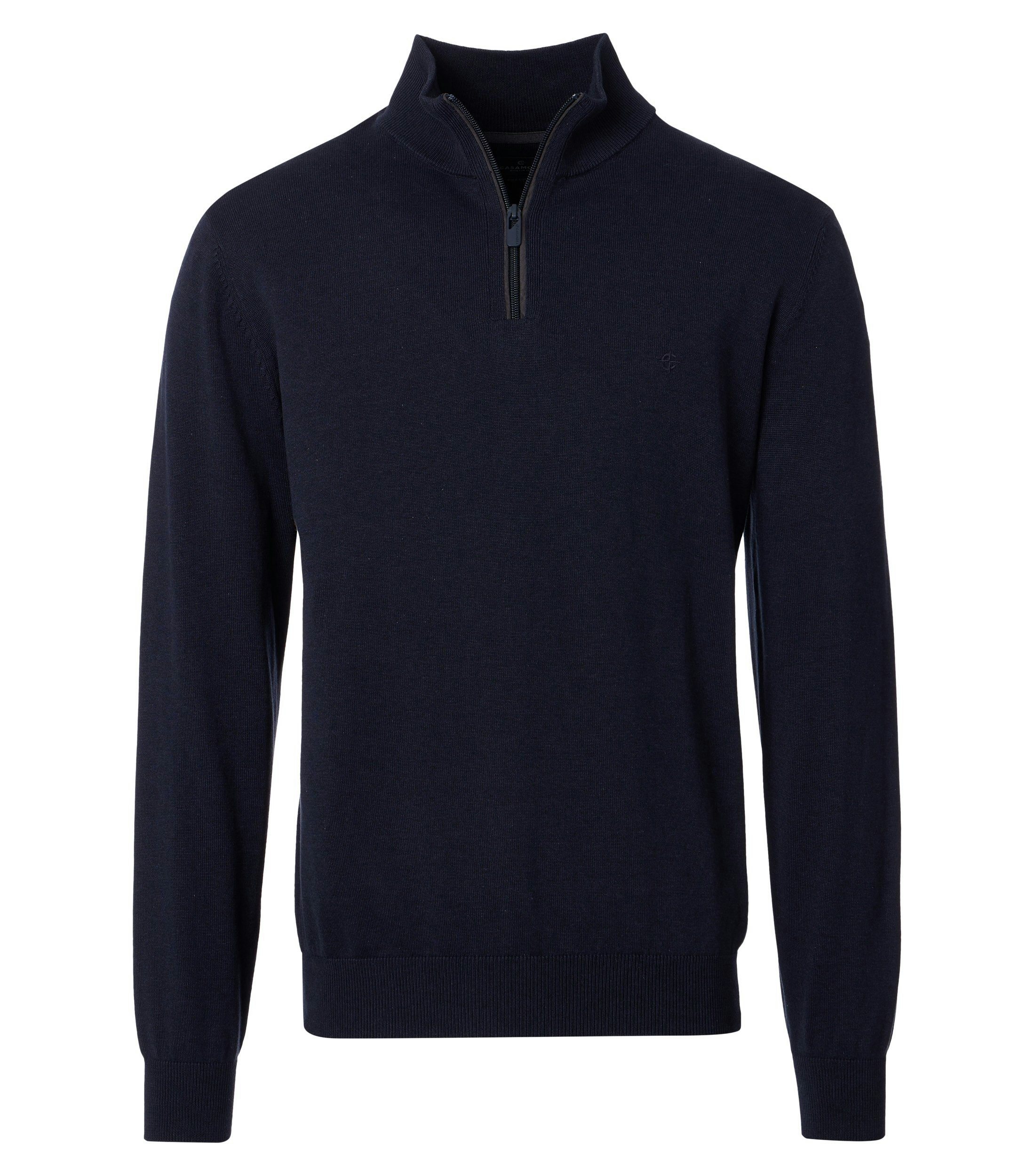 Ein Pullover im uni Muster in der Farbe Dunkelblau