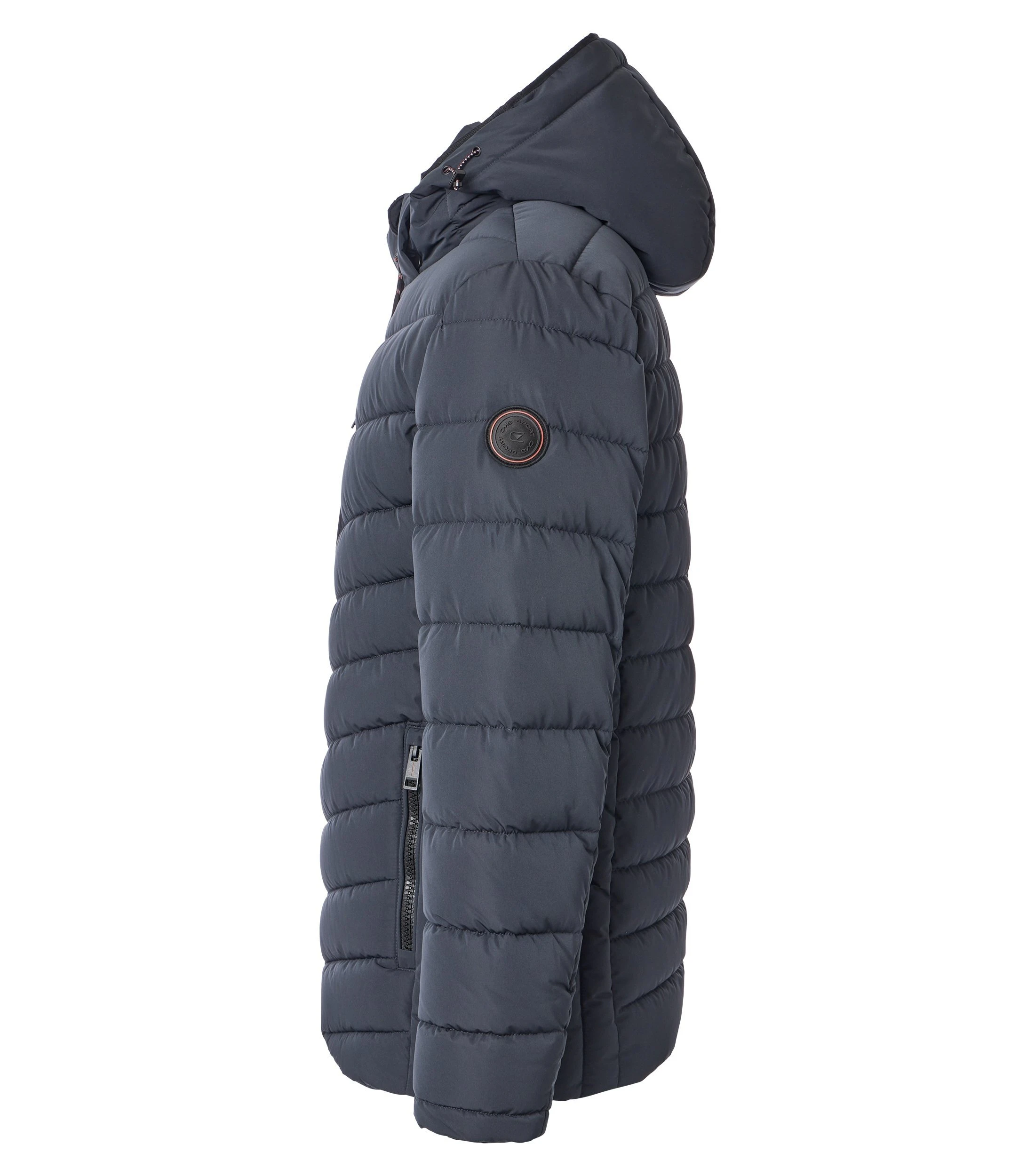 Jacke im unifarbenen Design in der Farbe Blau
